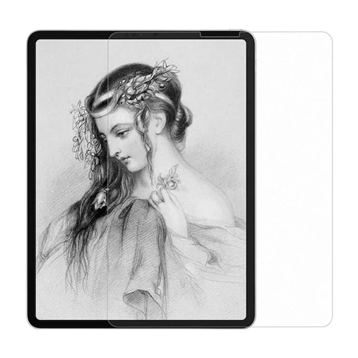 İPad Pro 12.9 İnch 2021-2020-2018 Paper Like Film Darbe Emici Pet Ekran Koruyucu-(