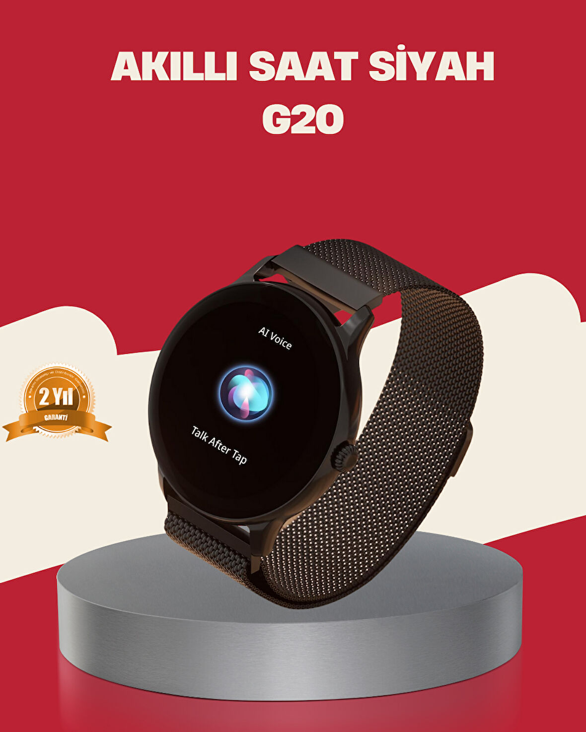 Haino Teko G20 Mini – Şık Suya Dayanıklı Bildirim ve Spor Modlu Akıllı Saat