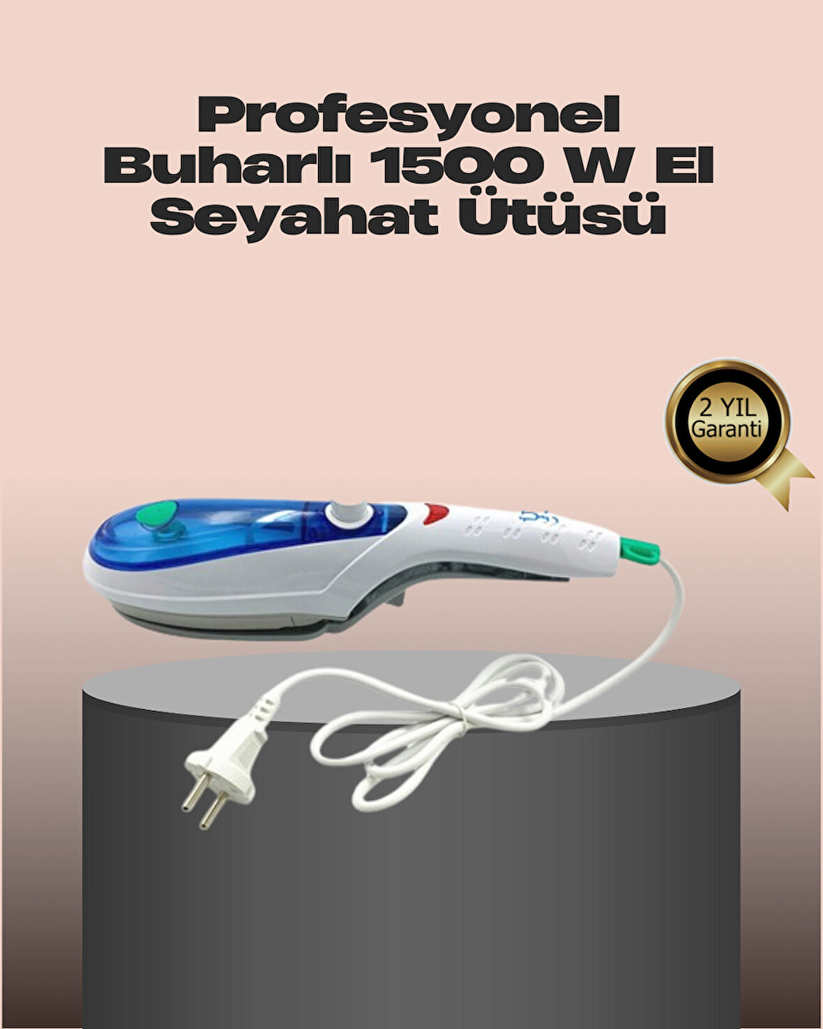 Pratik Buharlı Seyahat Ütüsü Kırışıklık Açıcı