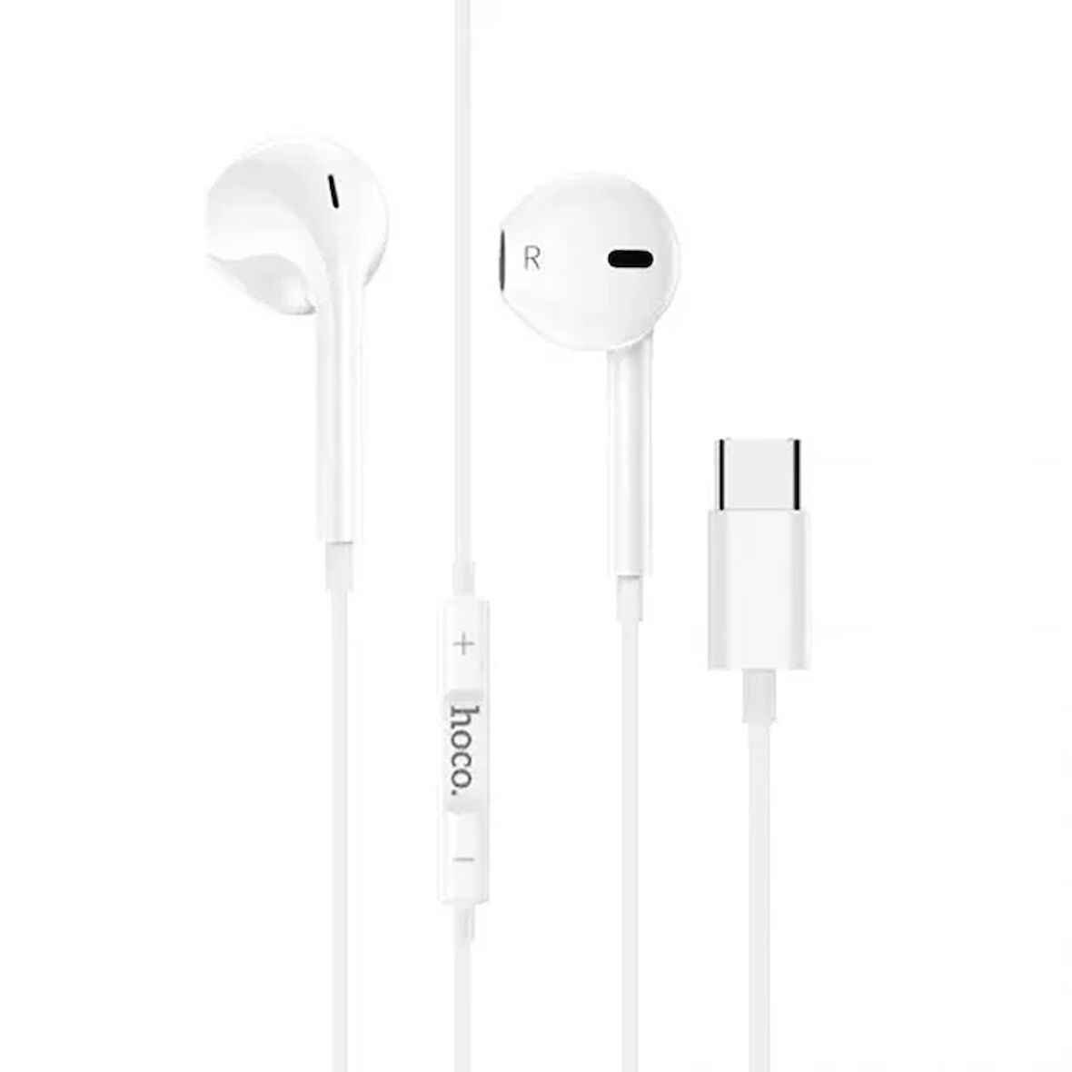 HOCO M101 Crystal Type-C Kulakiçi Mikrofonlu Kablolu Kulaklık-(5775)