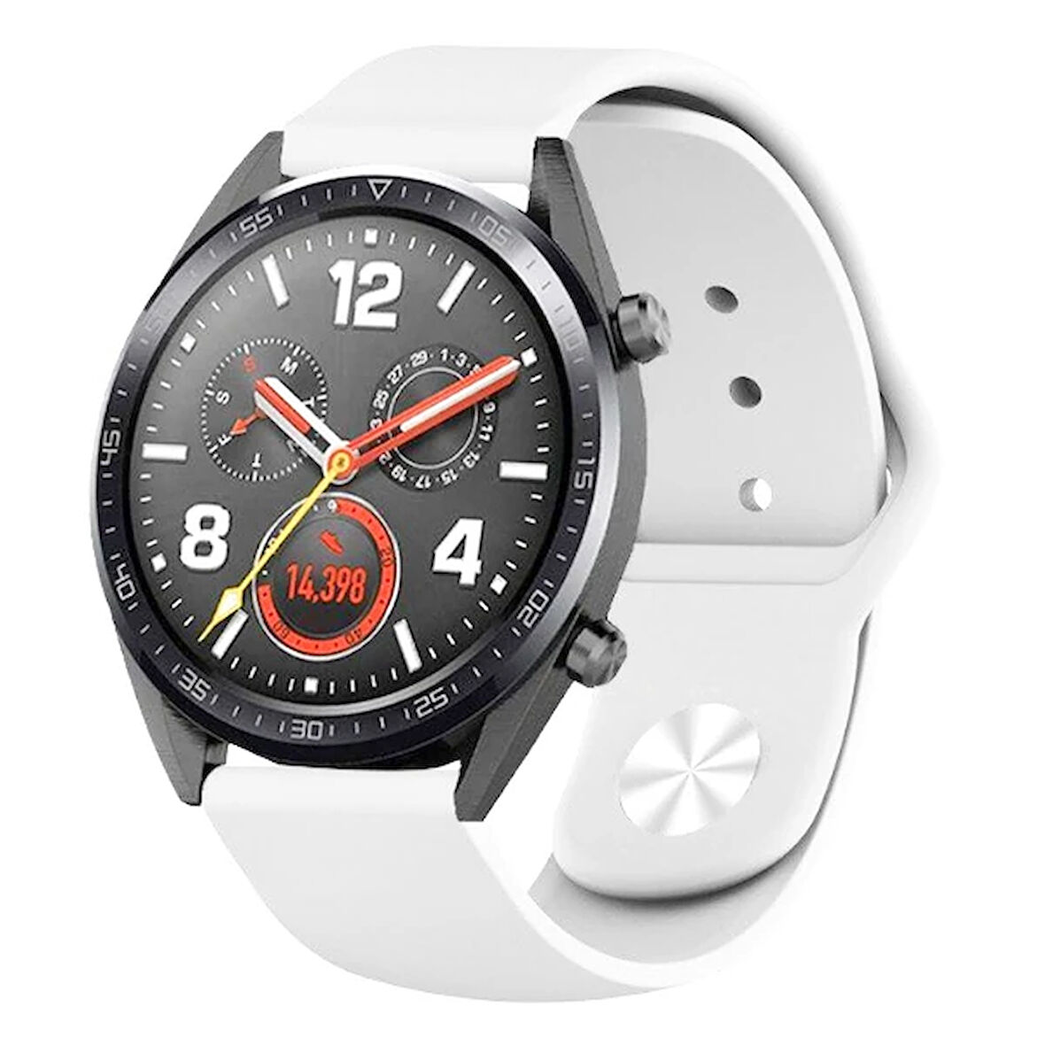 Ally 20MM Galaxy Watch 42MM/ Active 1-2/ S2 Classic Kayış Kordon Silikon-(5775)