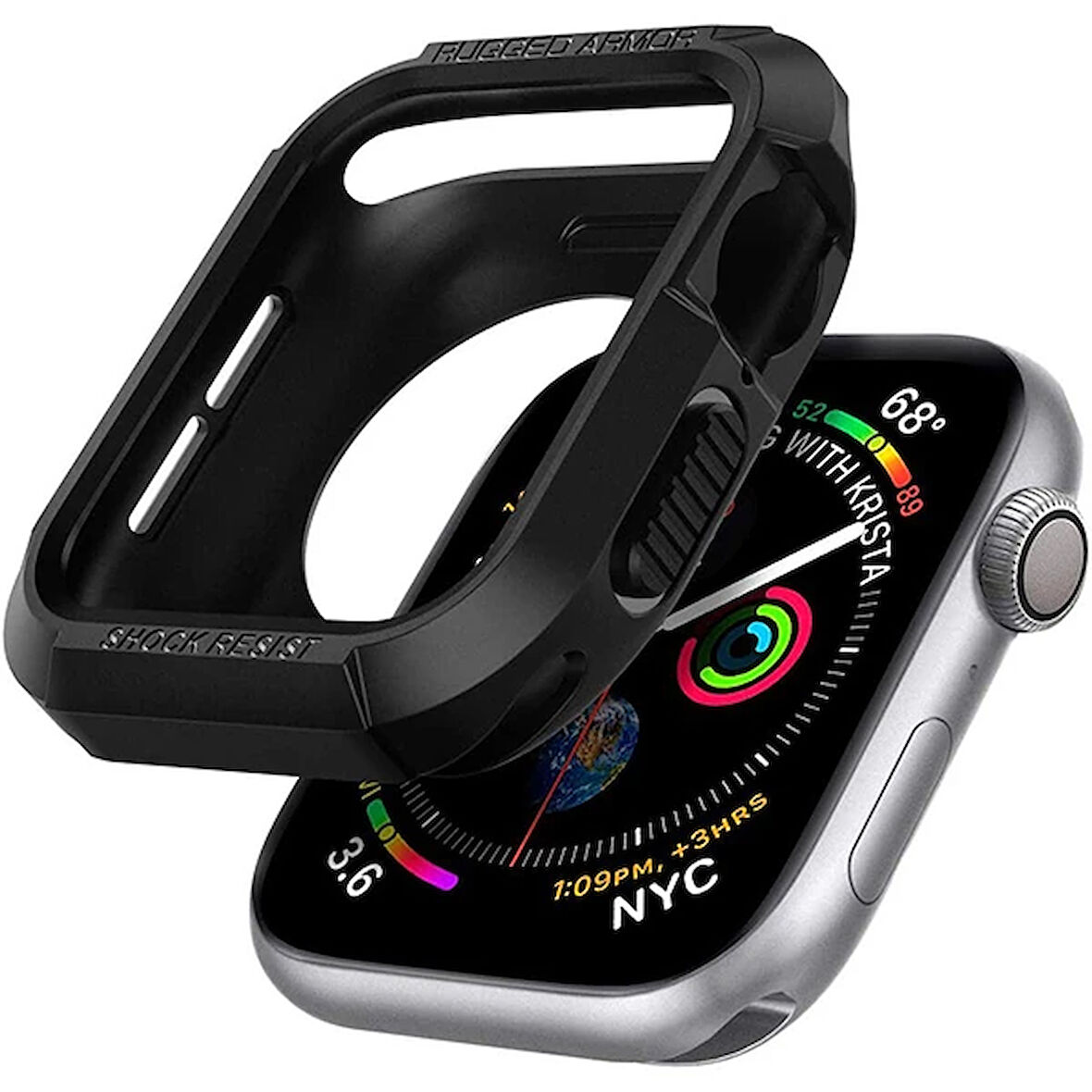 Ally Apple Watch 4-5 40MM Şok Darbe Onleyici Silikon Kılıf-(5775)