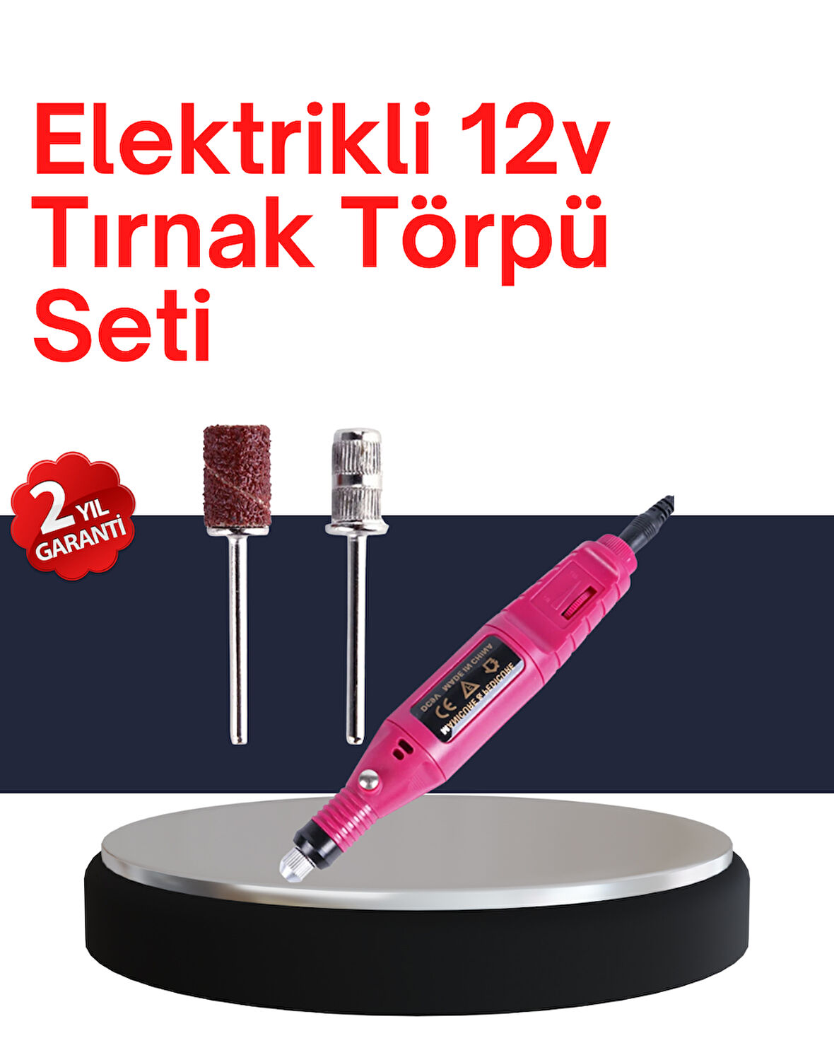 6 Uçlu Elektrikli Manikür Pedikür Seti