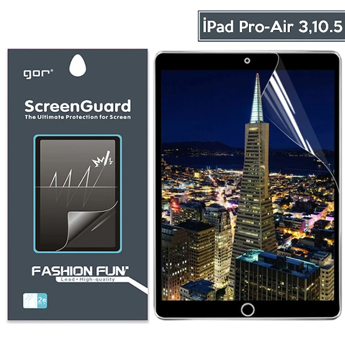 Gor Apple İPad Pro-Air 310.5 Darbe Emici Ekran Koruyucu-(5775)