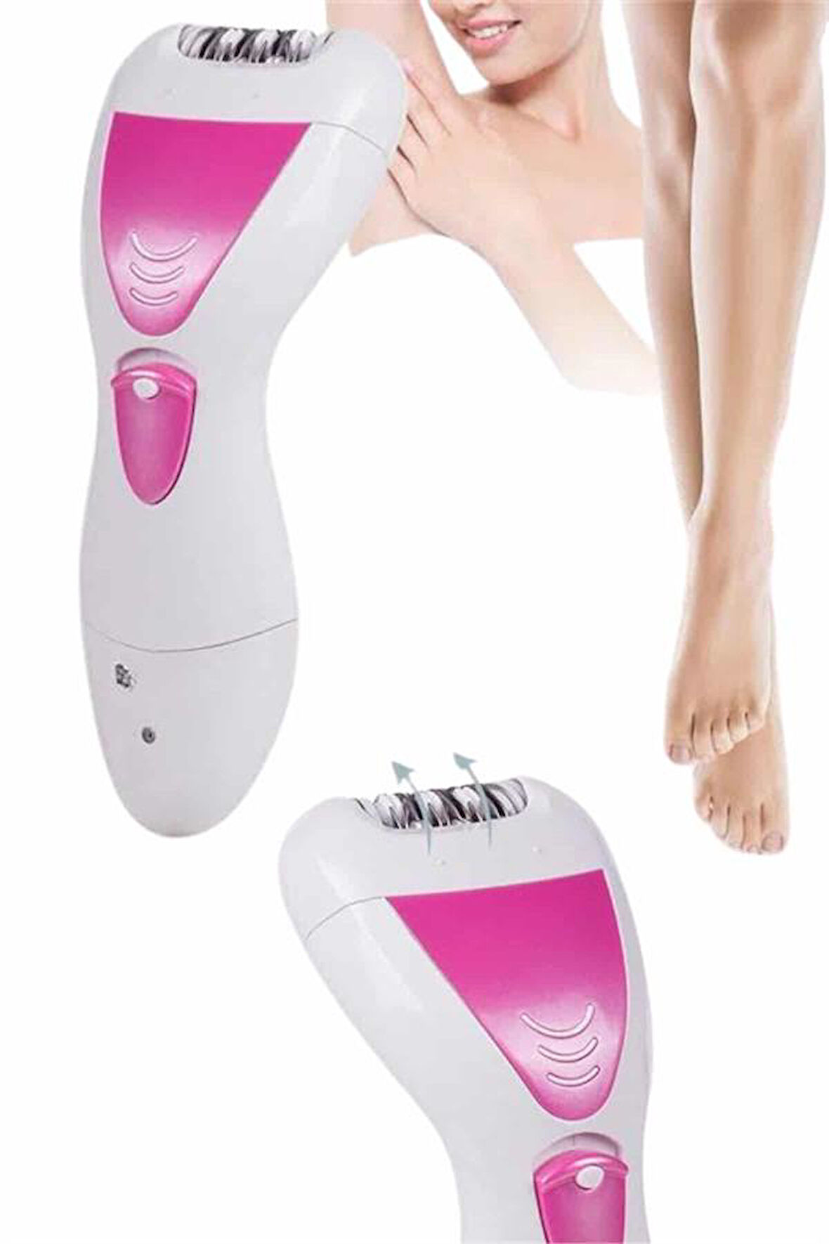 Ayak Törpü Başlıklı Epilatör Aleti 4 Başlıklı Taşınabilir Şarjlı Epilas