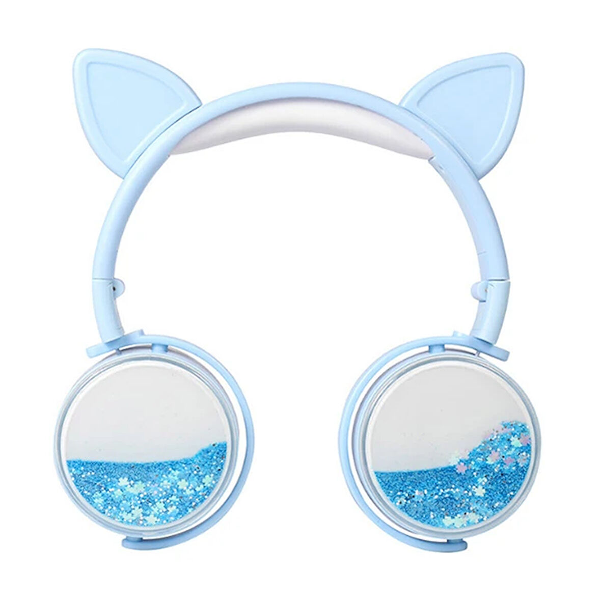 ALLY Kedi Kulak Simli Kablolu Mikrofonlu Kulaküstü Kulaklık 3.5mm jack-(5775)