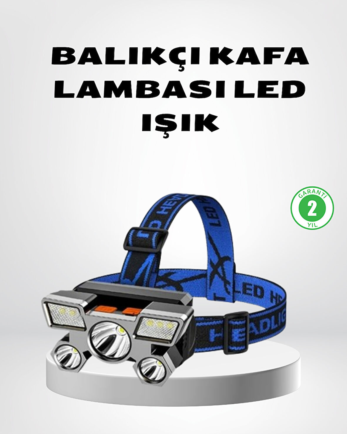 Şarj Edilebilir LED Kafa Feneri – 4 Işık Modu IPX5 Su Geçirmez Hareket Sensör