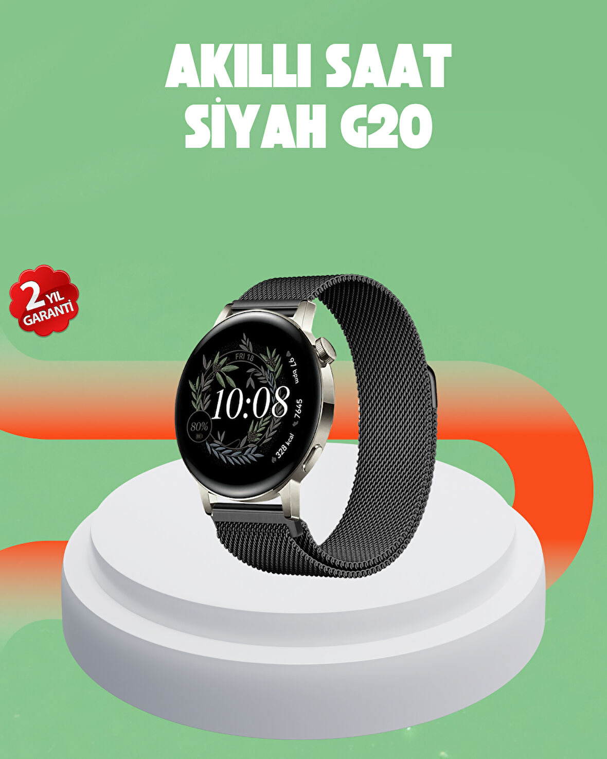 Akıllı Saat – Dokunmatik Ekran Kalp Atışı ve Spor Takibi