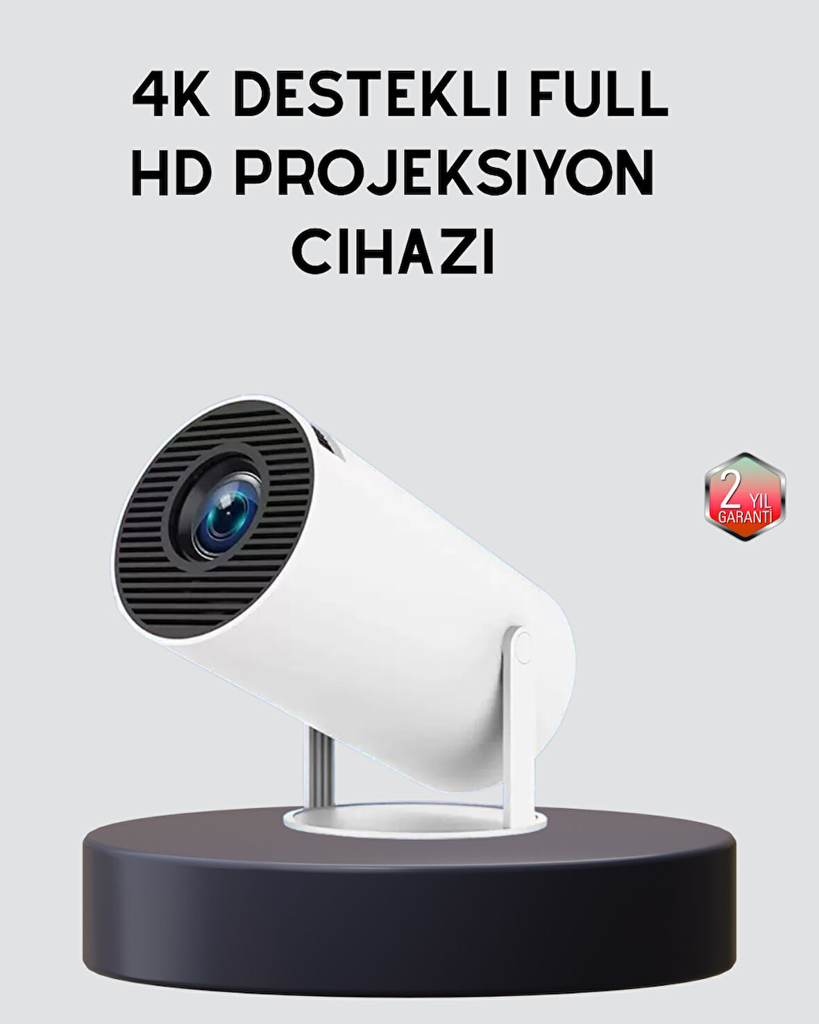 Ev Sineması Projeksiyon Cihazı – 160 ANSI Lümen 4K Uyumlu ve Kablosuz Görünt?