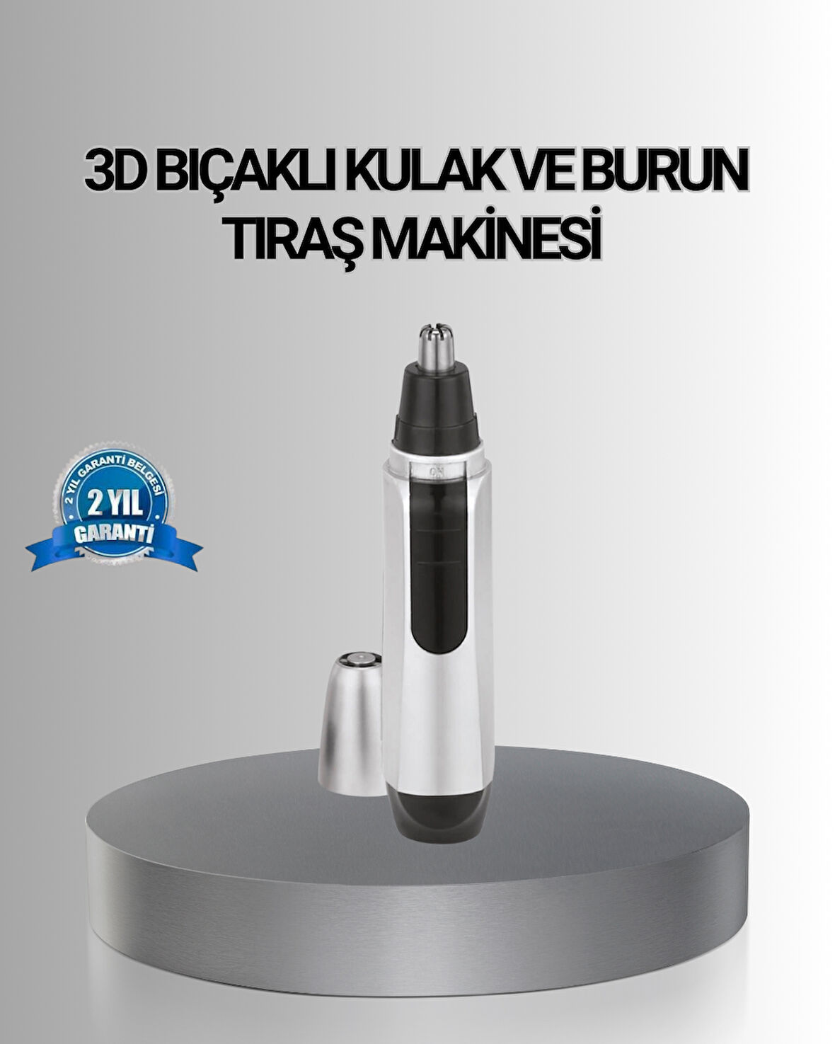 Kişisel Burun ve Kulak Tıraş Makinesi 3D Kavisli Bıçak ve Kompakt Tasarım