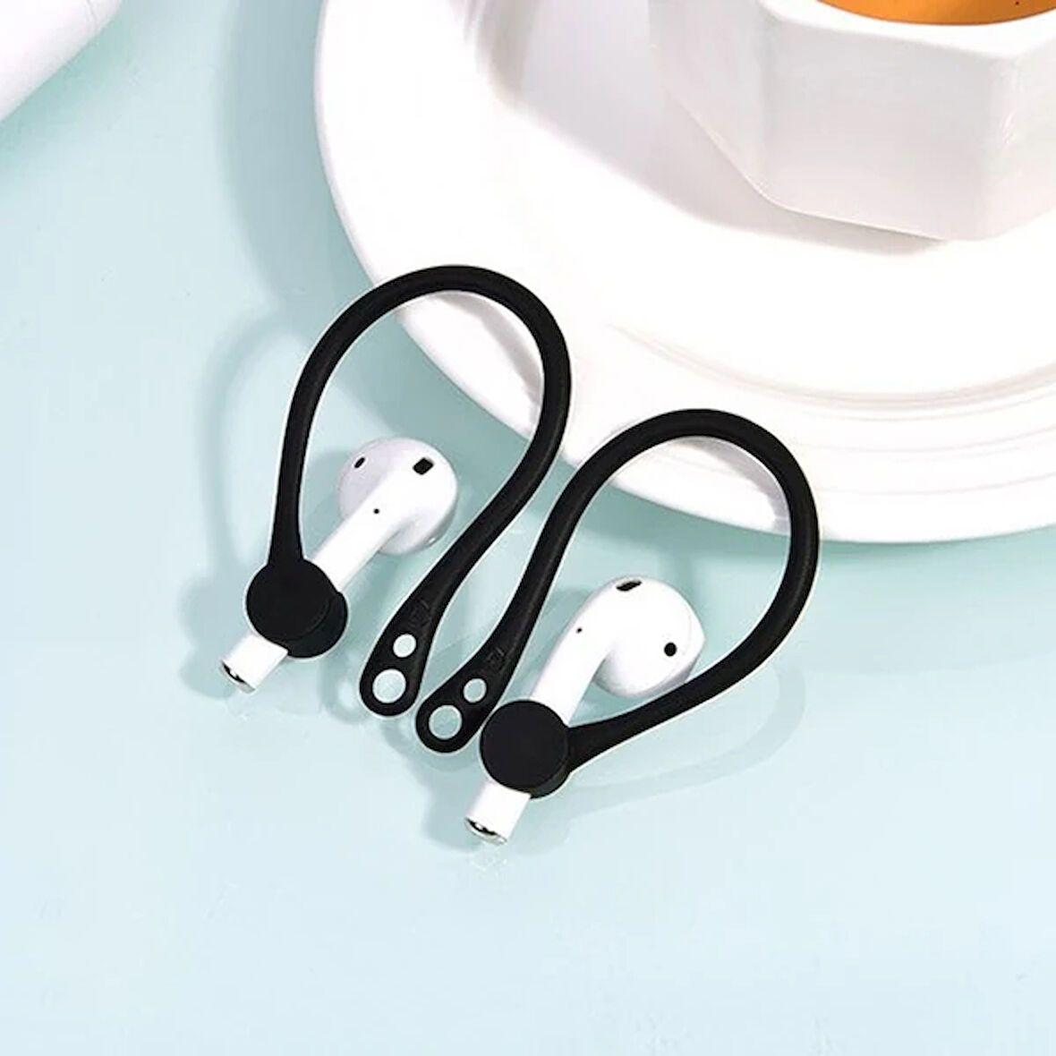 KUULAA Apple Airpods İçin Çengeli Kulaklık Kancası Tutucu Anti-Lost-(5775)