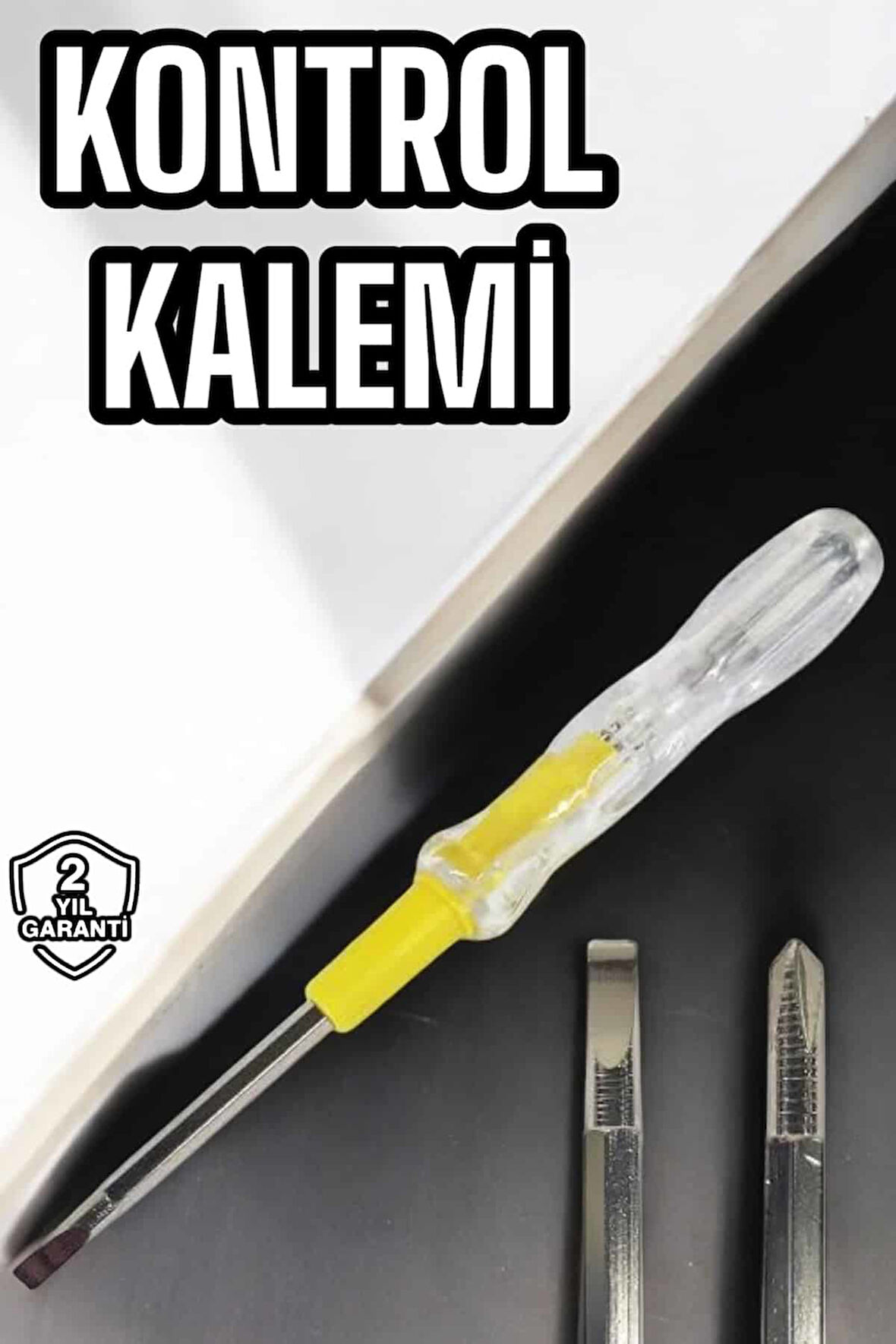 Test Cihazı Kontrol Kalemi Çift Başlıklı Şeffaf Elektrik Testi