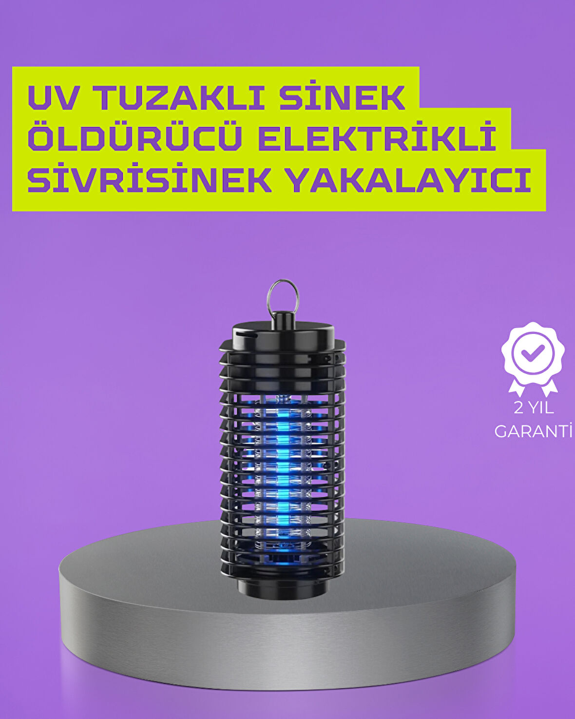 Kapalı ve Açık Alanlarda Etkili Elektrikli Sivrisinek Katili – UV Işıklı Tuz