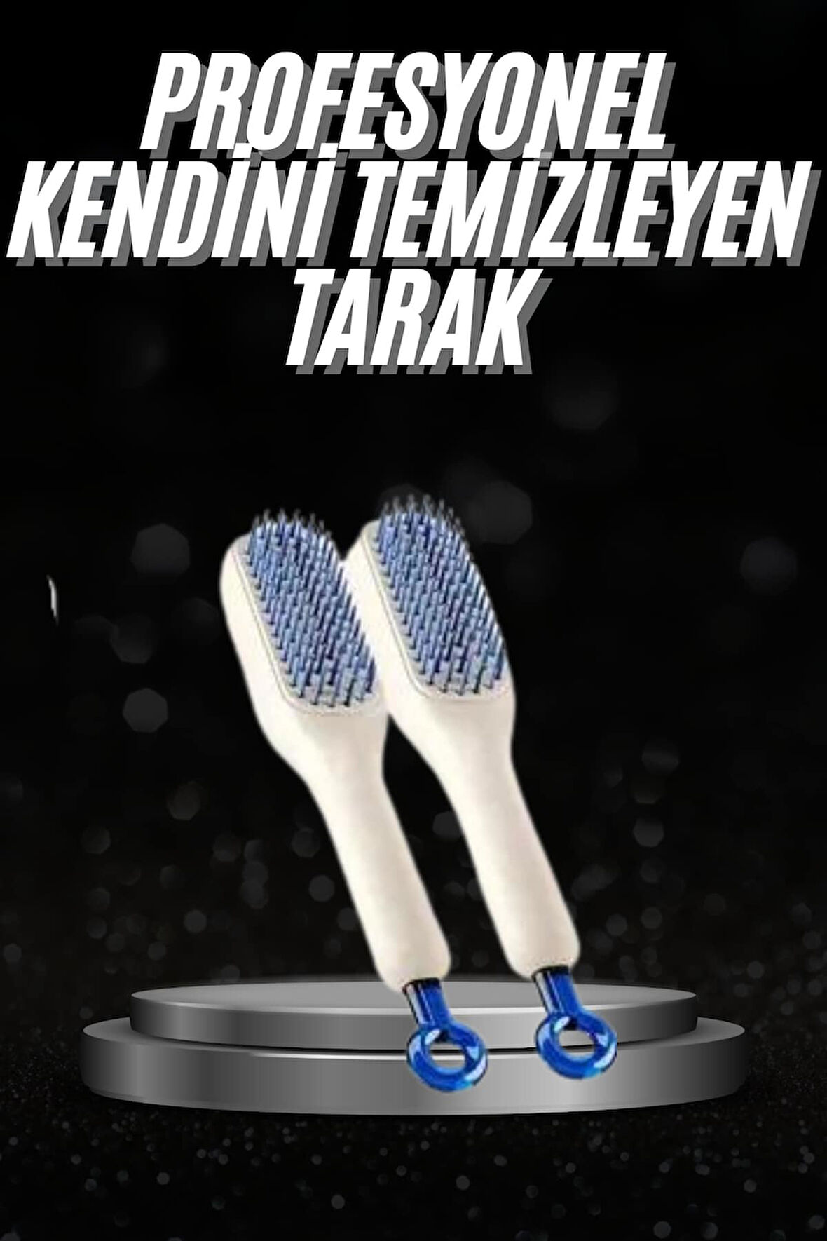 Kendi kendini Temizleyebilen Hijyenik Saç Fırçası Anti-Statik Teknolojisi