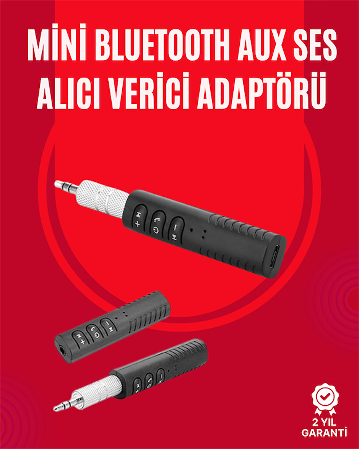 Taşınabilir Bluetooth Ses Alıcısı | 30 Dk Şarj 4 Saat Kullanım Geri Klipsli