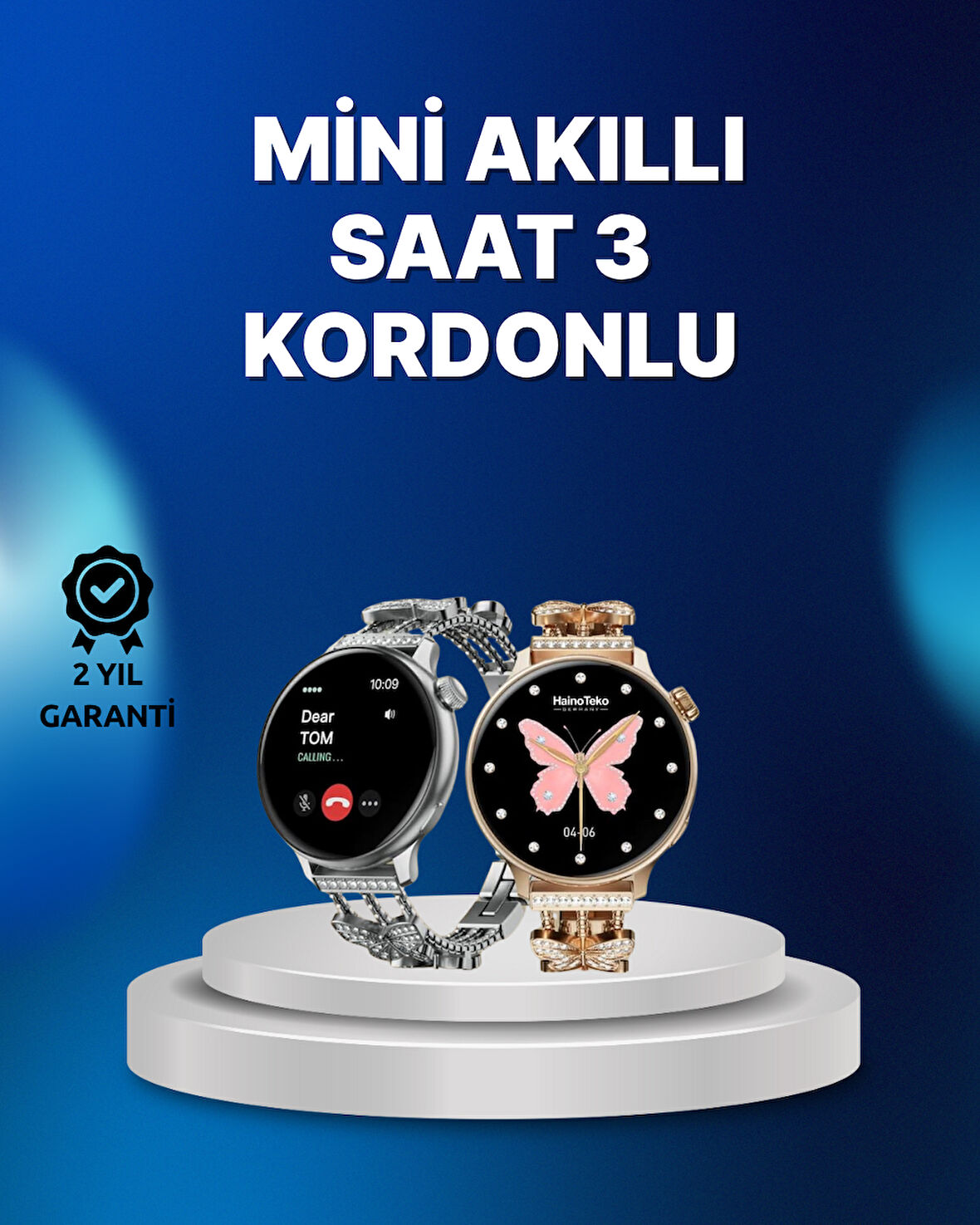 Akıllı Saat – Uzun Pil Ömrü IP67 Suya Dayanıklılık Şık ve Hafif