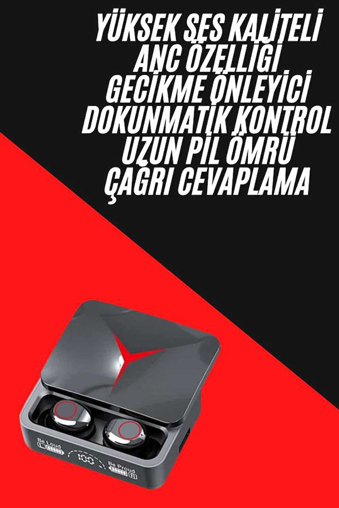 Tws Powerbank Kutulu Dijital Göstergeli Bluetooth Kulaklık Kablosuz Kulakiçi Kula