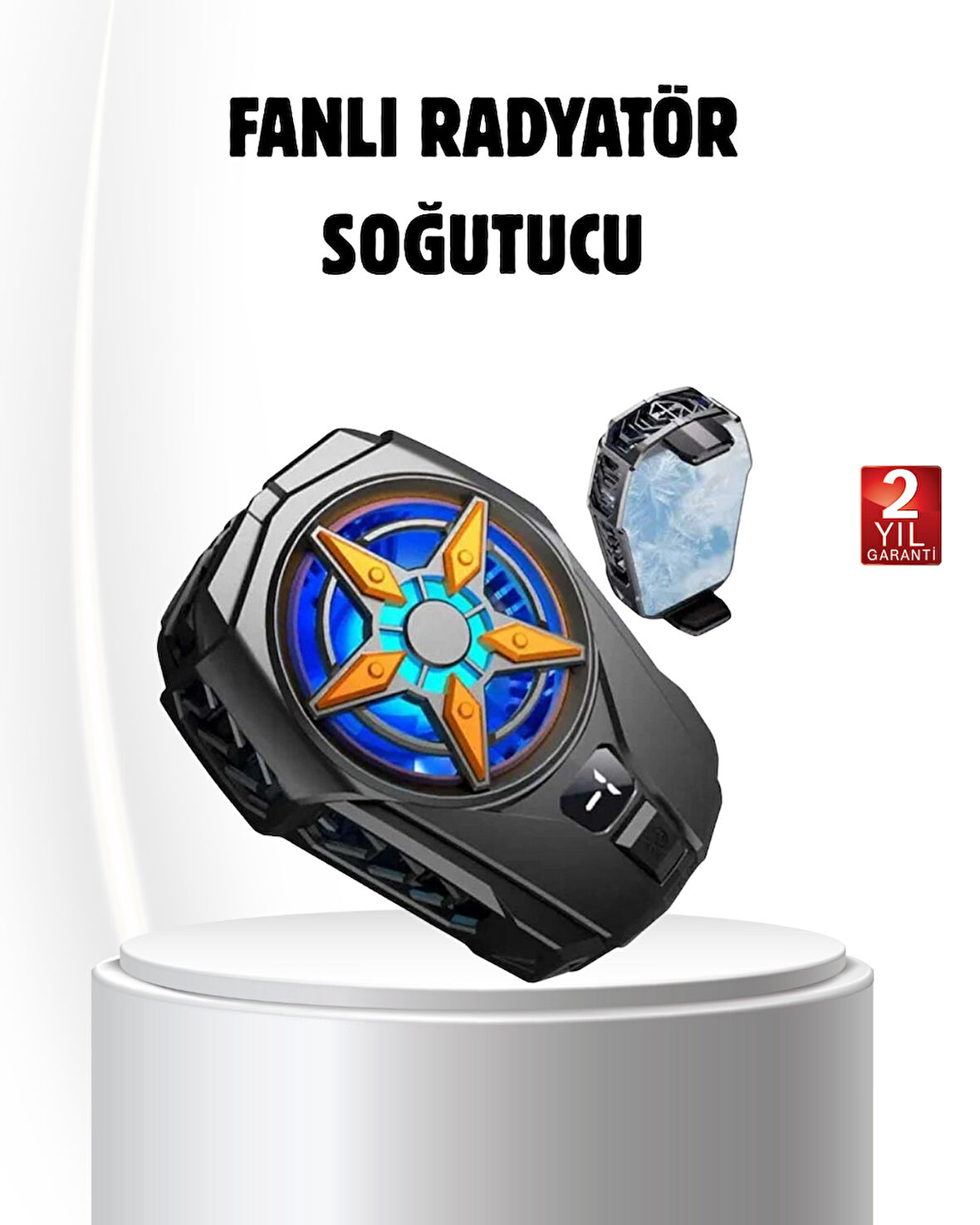 Oyun Telefonu Soğutucu Fan – Şarjlı Sessiz ve Kompakt Mobil Soğutma Cihazı