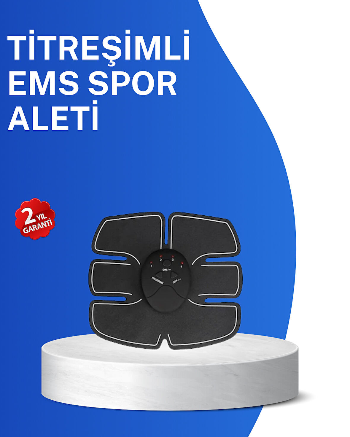Titreşimli EMS Spor Aleti Karın Kol ve Bacak Kas Yapma Cihazı 2025 Model