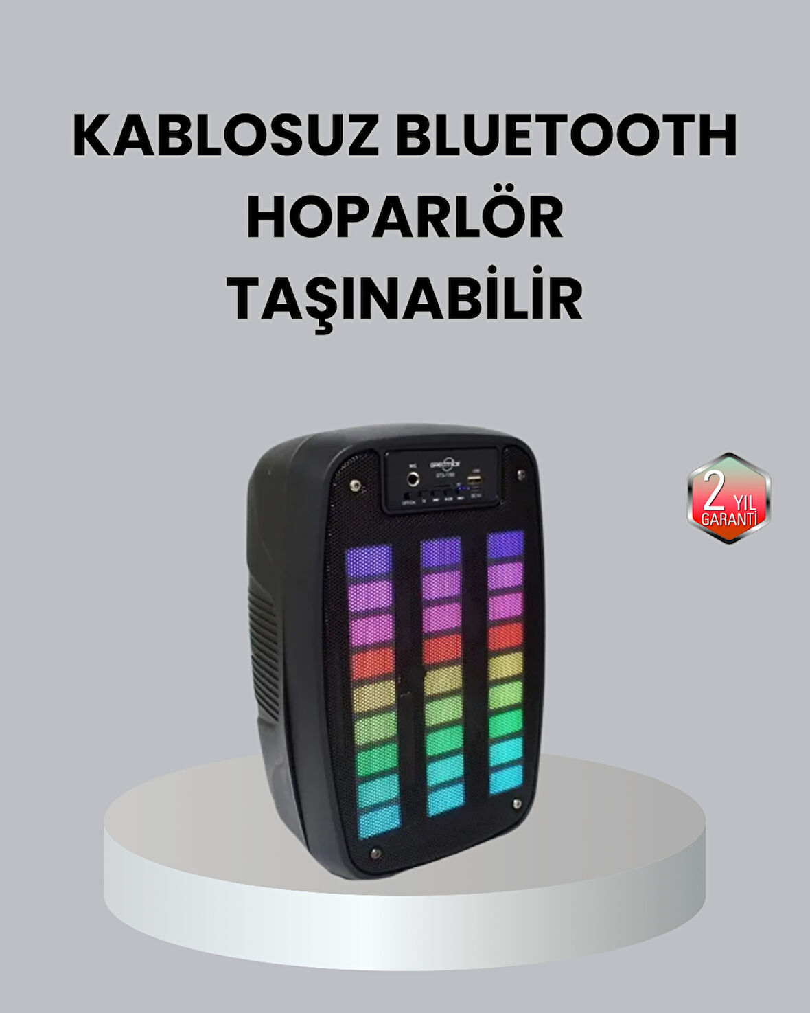 Kablosuz Bluetooth Müzik Cihazı – 2 Saat Batarya Süresi Şık ve Taşınabilir