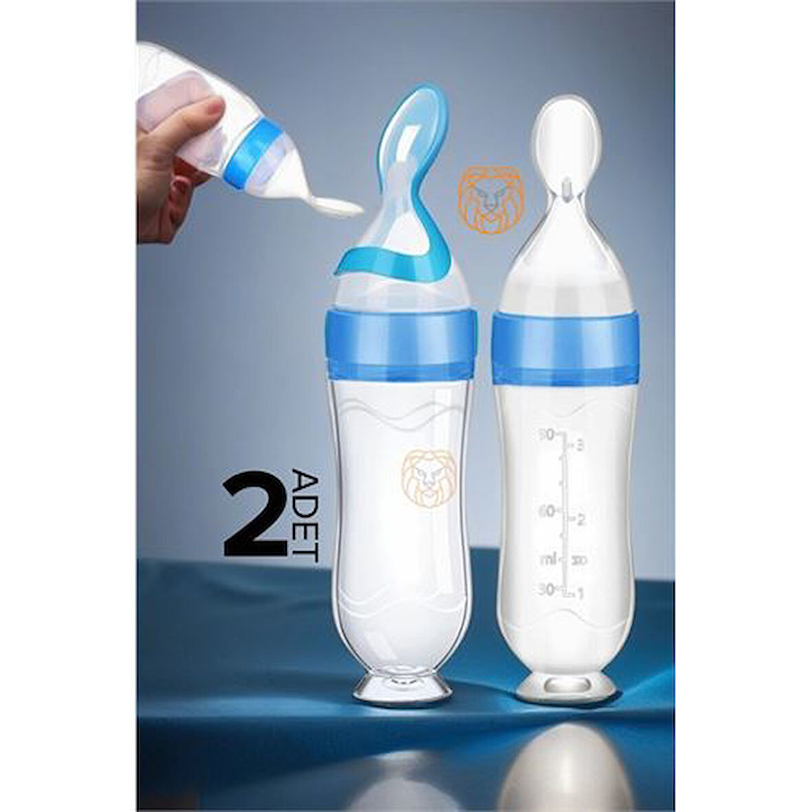 HSNET Kaşıklı Bebek Mama Besleyici Silikon Littloo 2 ADET