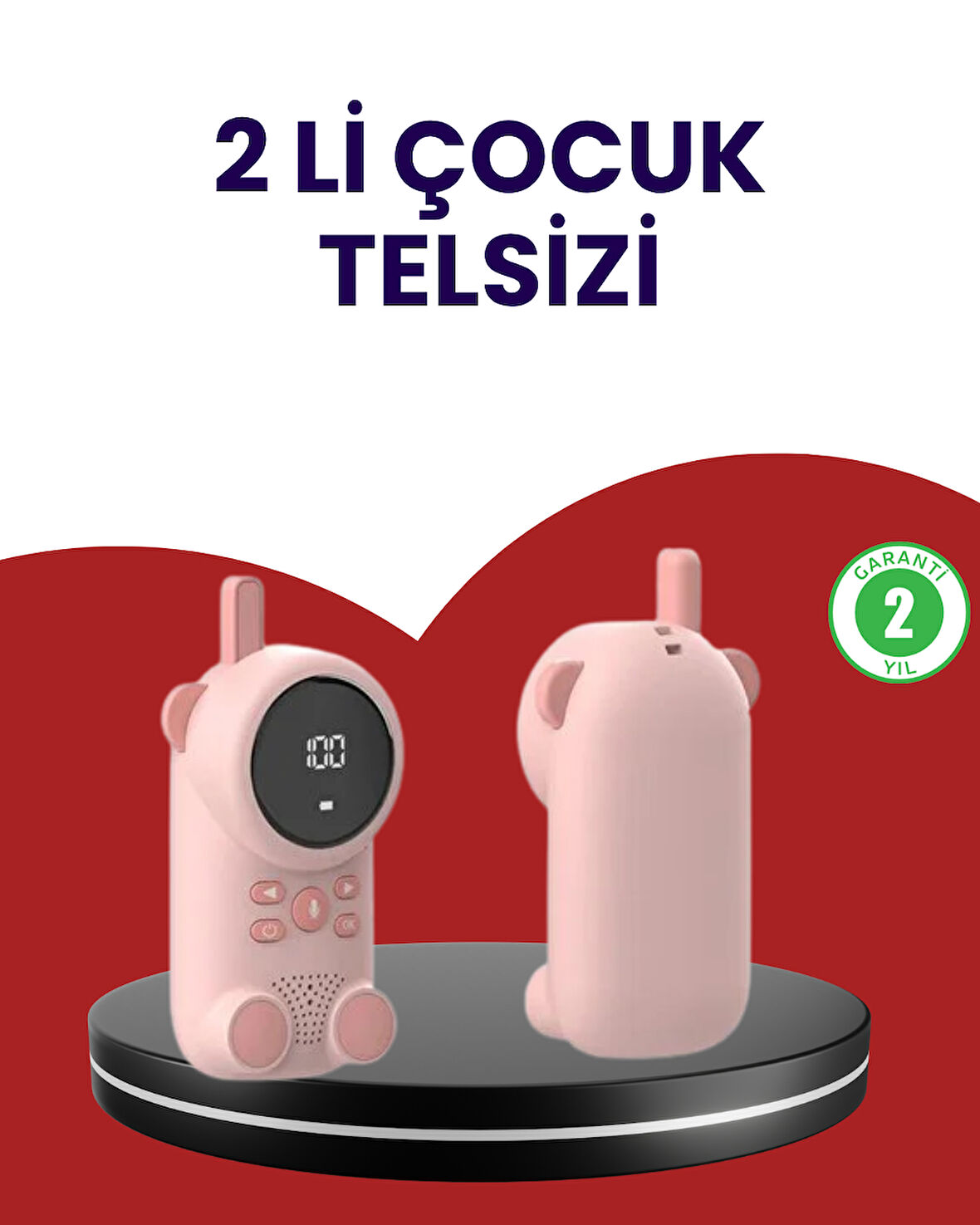 Uzun Menzilli Bebek Telsizi – VOX Modlu Renkli LCD Ekranlı