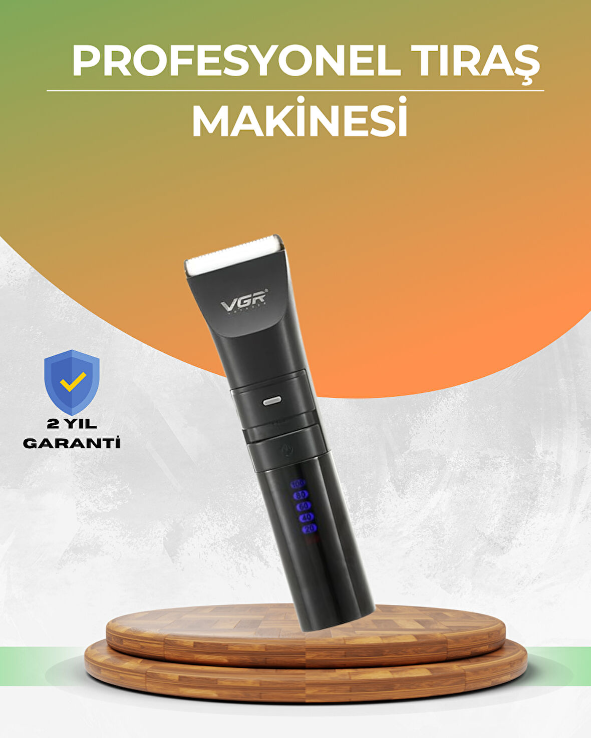 Erkek Saç ve Sakal Kesme Makinesi – Su Geçirmez Sessiz Motorlu