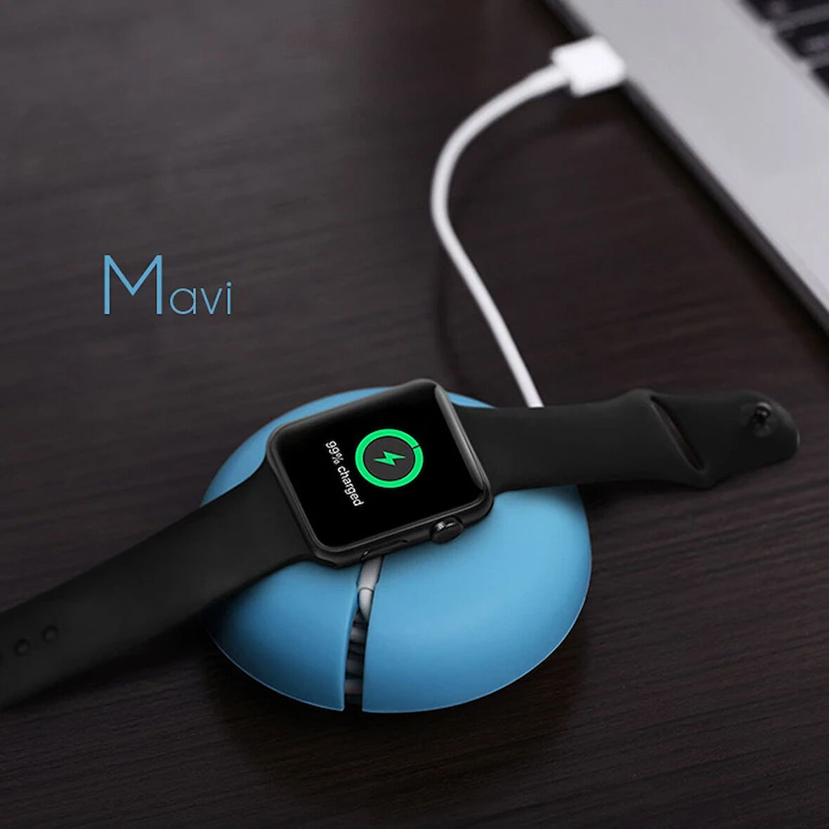 Ally Apple Watch İçin 42mm38mm 44mmPortatif Silikon Şarj Standı-(5775)