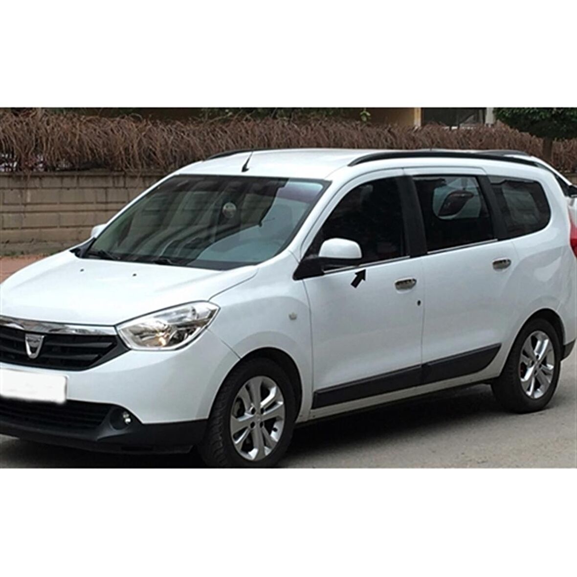 WOC Chrome Dacia Lodgy Krom Cam Çıtası 2012 Sonrası 4 Parça Paslanmaz Çelik