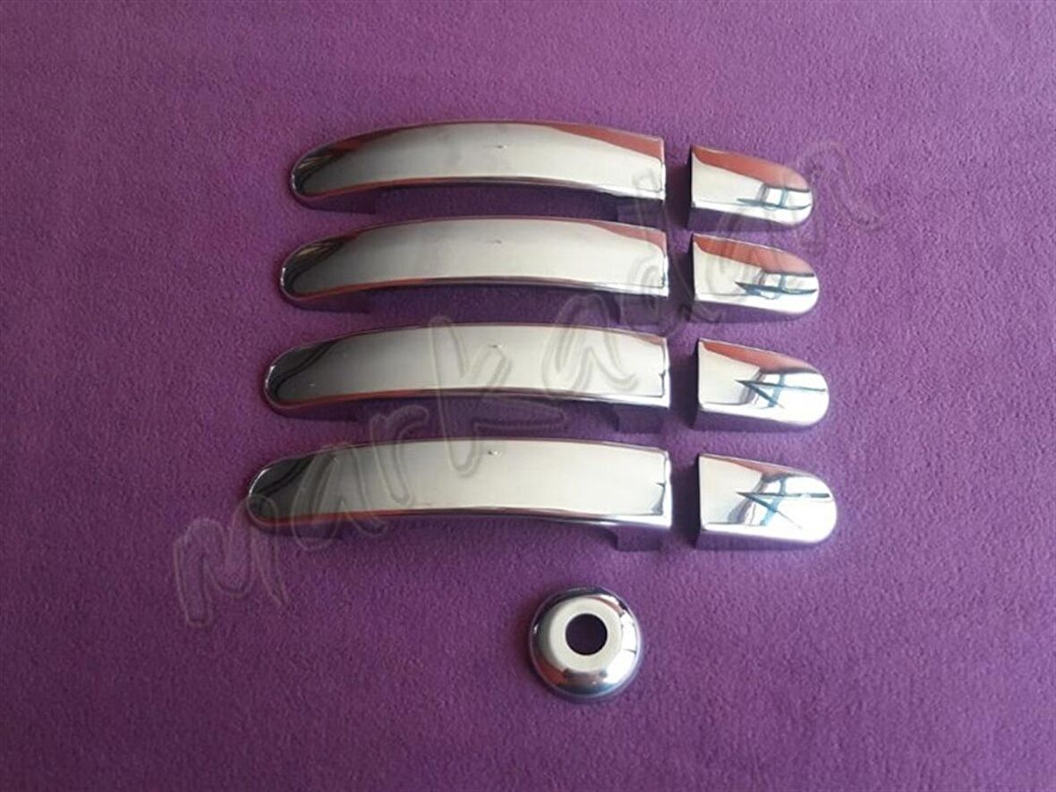 WOC Chrome Ford Tourneo Custom Krom Kapı Kolu 2012 Sonrası 4 Kapı 9 Parça Paslanmaz Çelik