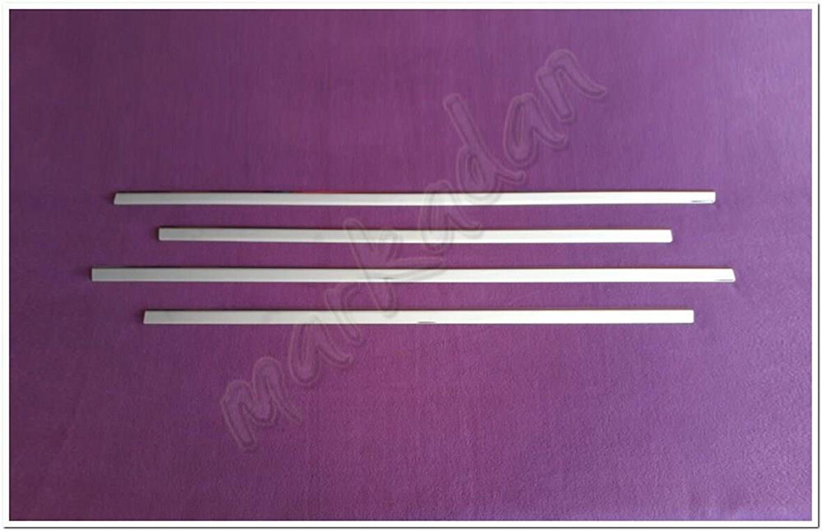 WOC Chrome Opel Astra J Sedan Krom Cam Çıtası 2010-2020 4 Parça Paslanmaz Çelik