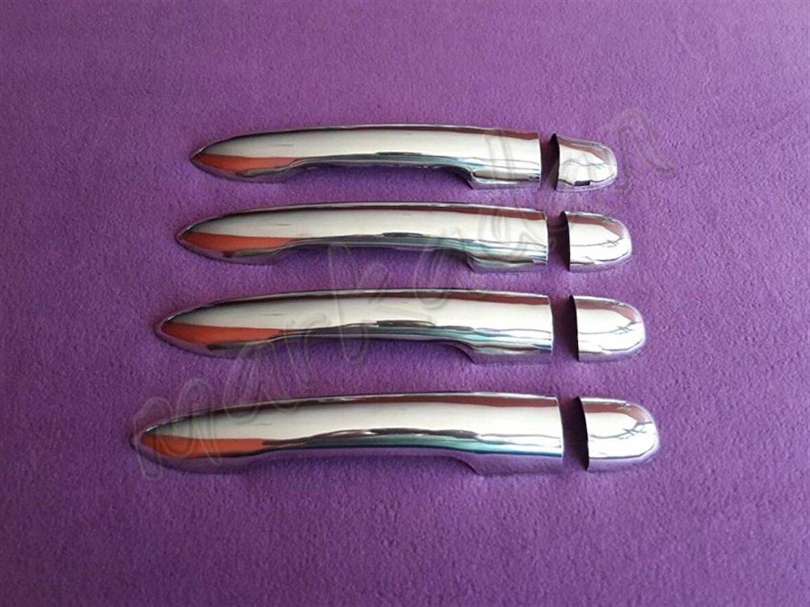 WOC Chrome Renault Megane 2 Krom Kapı Kolu 2004-2010 4 Kapı Paslanmaz Çelik