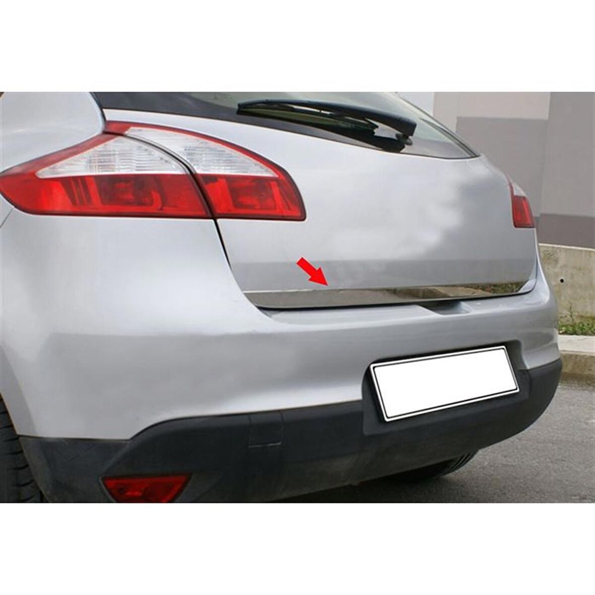 WOC Chrome Renault Megane 3 HB Krom Bagaj Alt Çıta 2010-2016 Paslanmaz Çelik