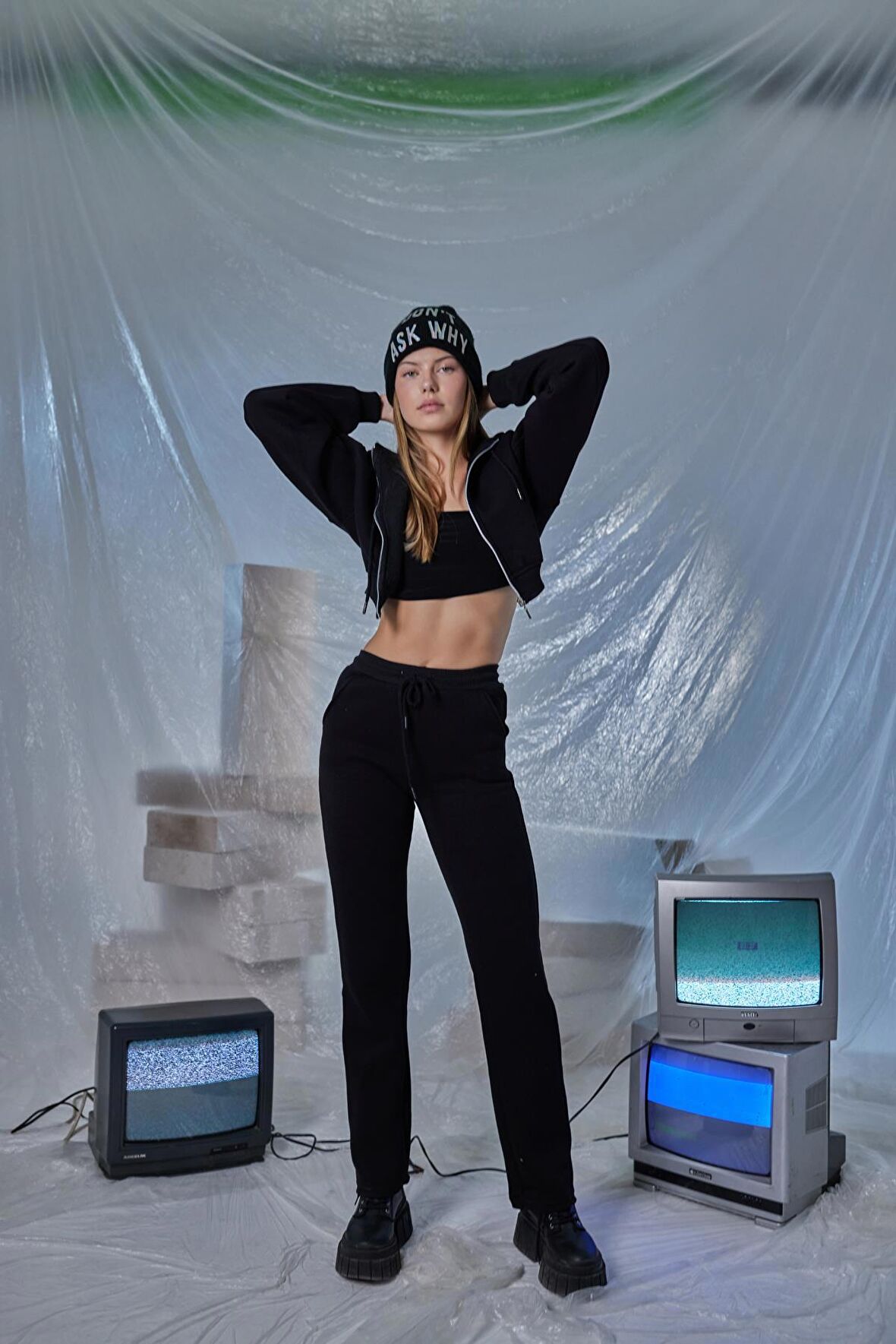 Markano Mixed Eşofman Altı Siyah