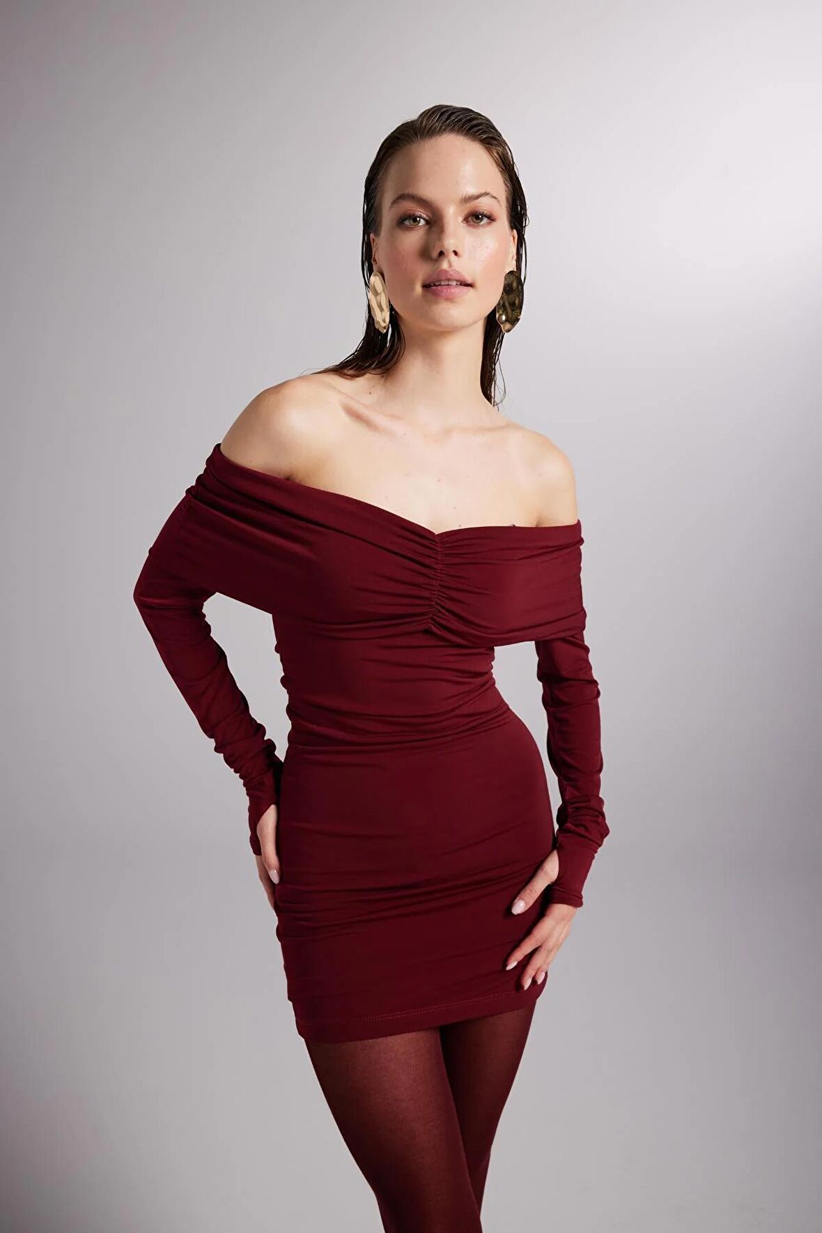 Markano Dreamer Elbise Bordo