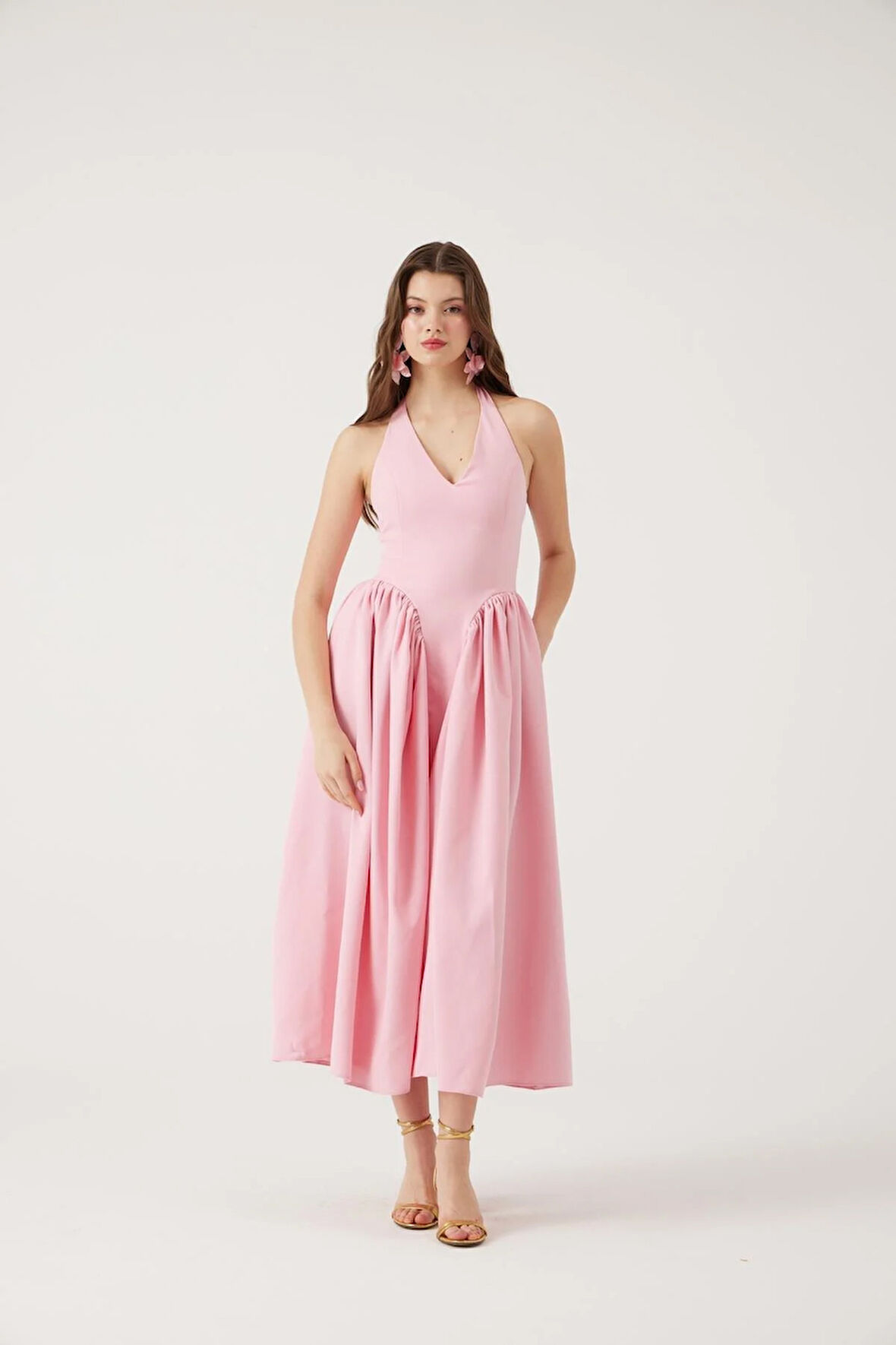 Markano Ophelia Elbise Pembe