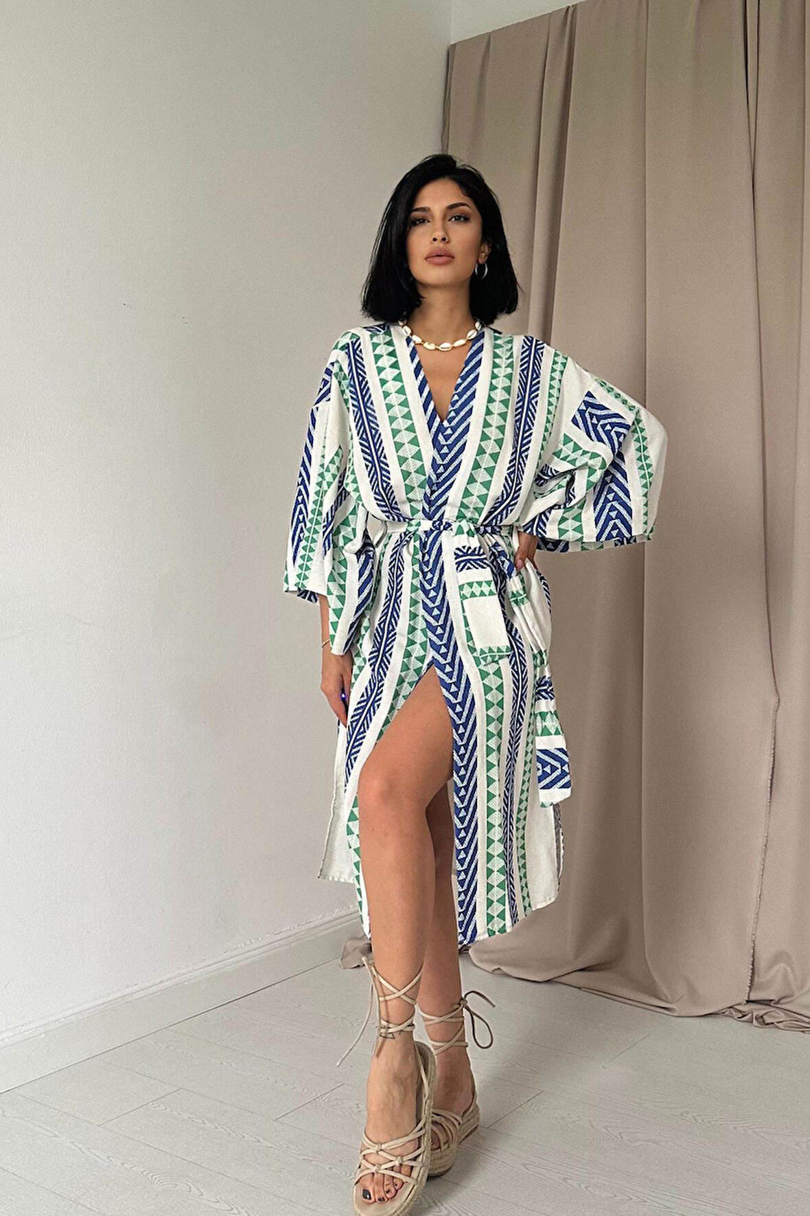 Markano Desenli Kimono