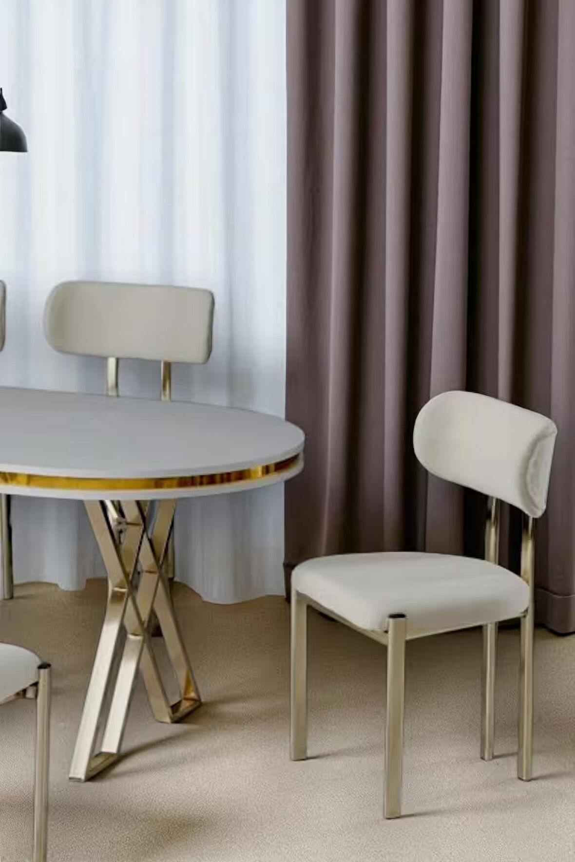 Miralay Metal X Masa Ayağı 2'li Takım - Gold