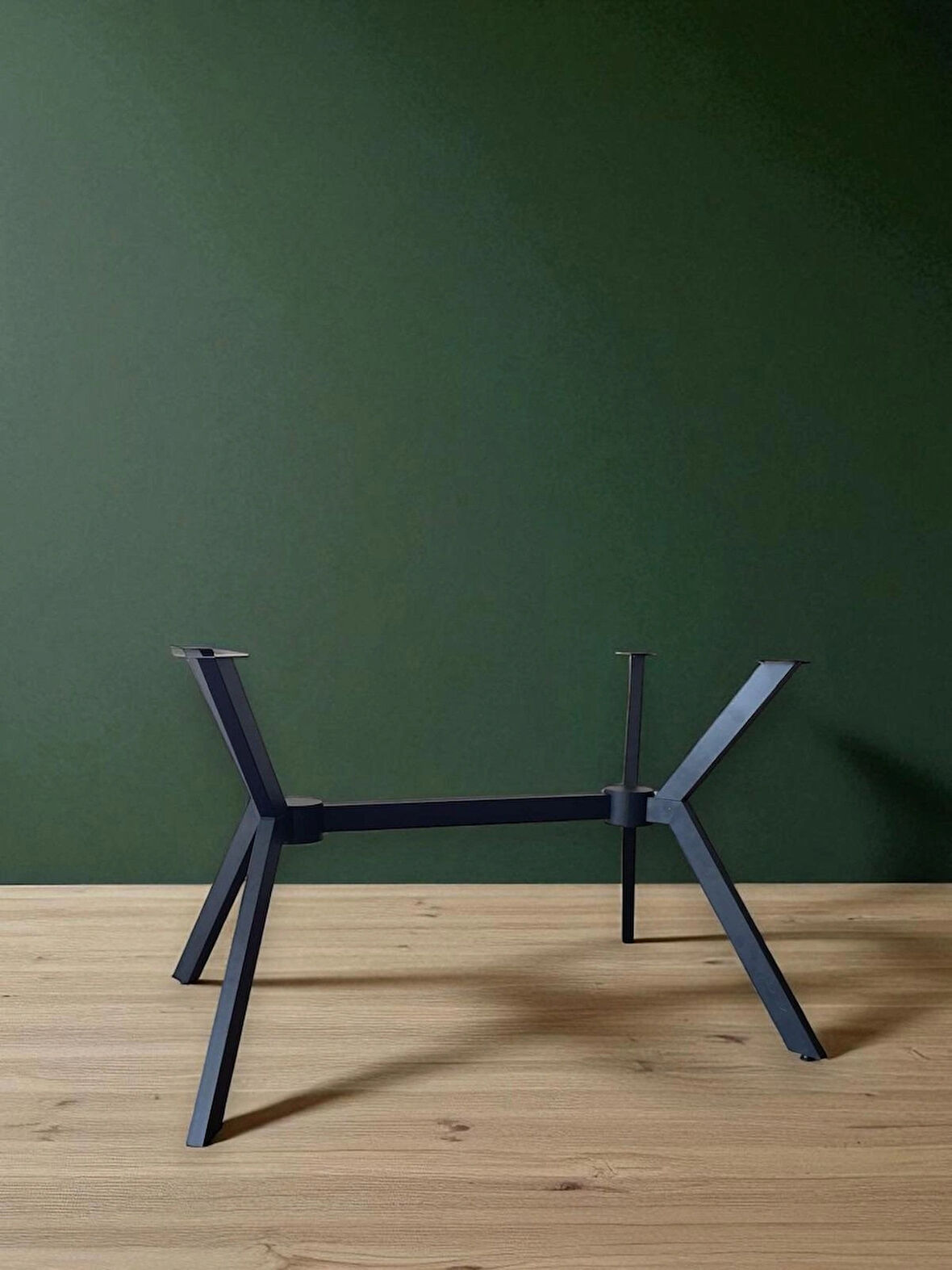 Miralay Metal Taslı Masa Ayağı -Siyah