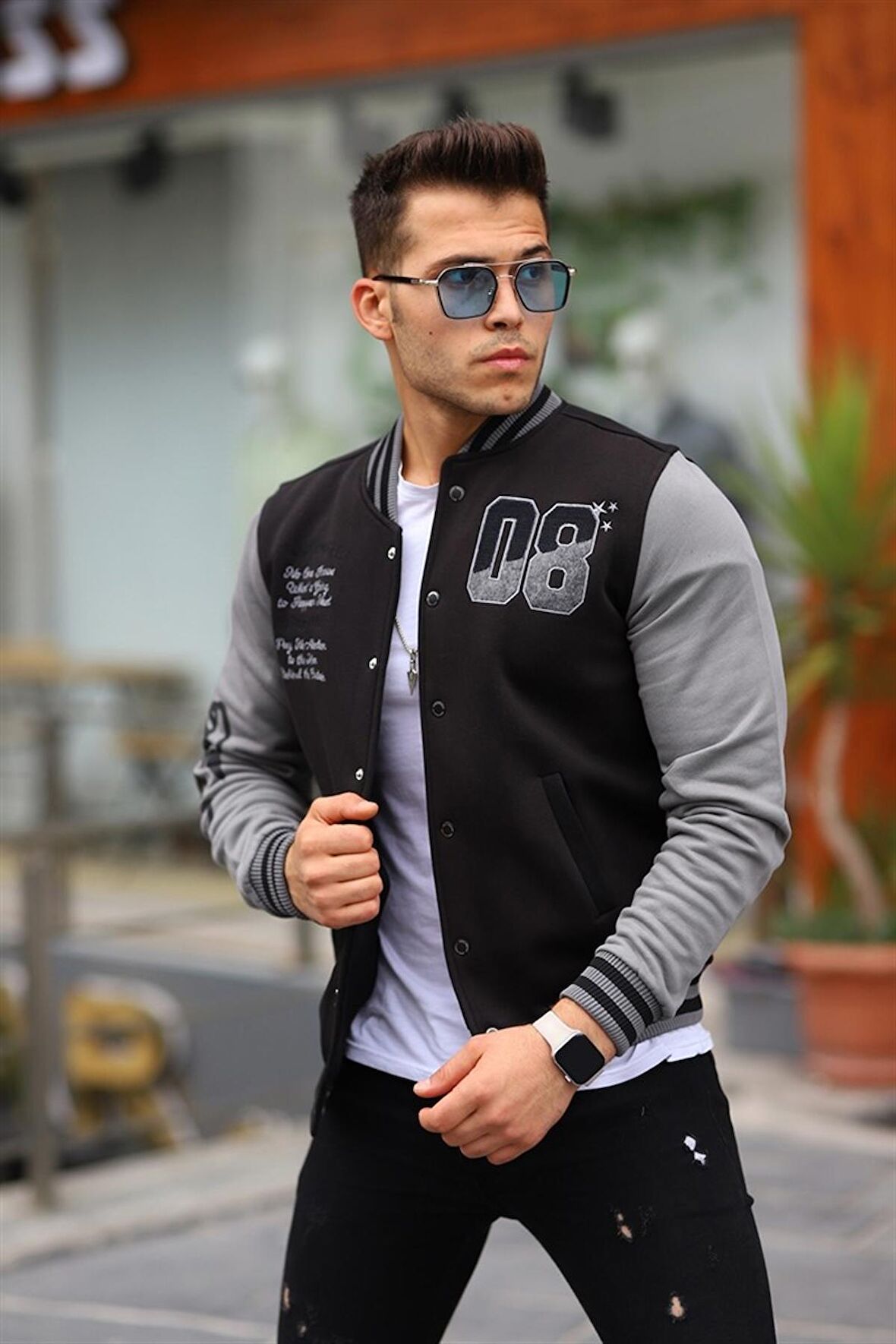 Miron Erkek 08 Kolej Ceket Regular Fit-Siyah