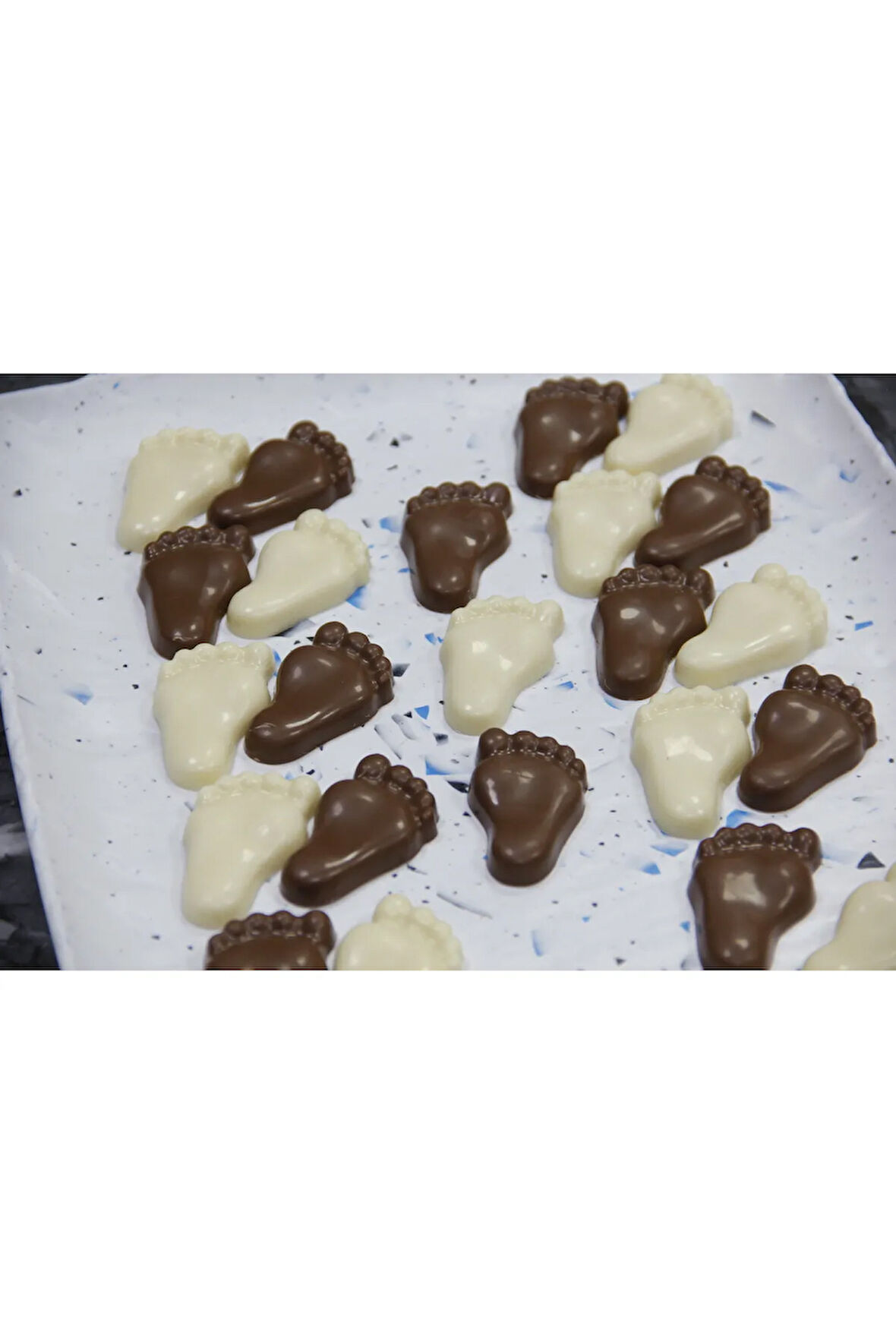 Bebek Ayağı Bitter Çikolatalı Hediyelik Çikolata (500 gr)