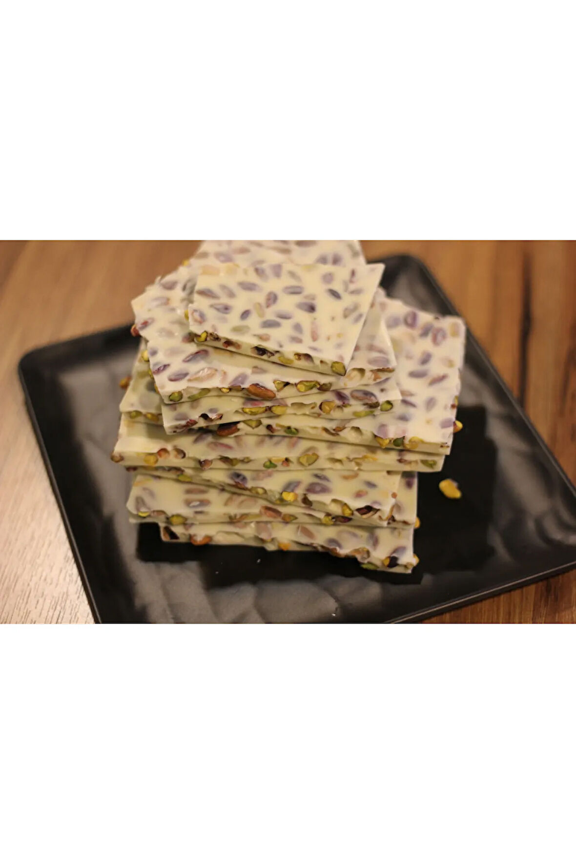 Kırma Bol Antep Fıstıklı Limon Çikolatalı Hediyelik Çikolata (500 gr)