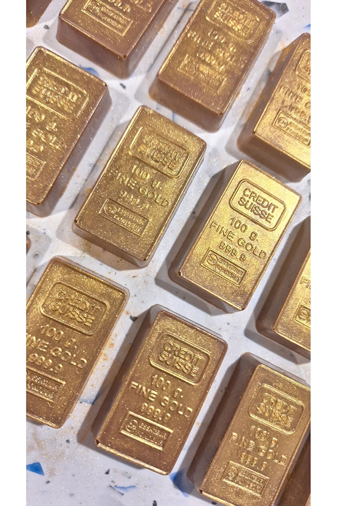 Ruby Çikolata Dolgulu Külçe Altın Sütlü Hediyelik Çikolata (1 kg)