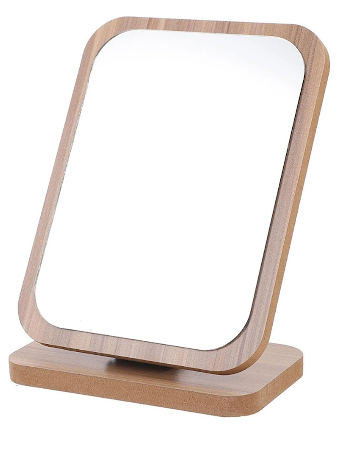 El Aynası Masa Aynası Makyaj Aynası Eğim Ayarlanabilir Kare Makeup Mirror 18cm Menteşeli