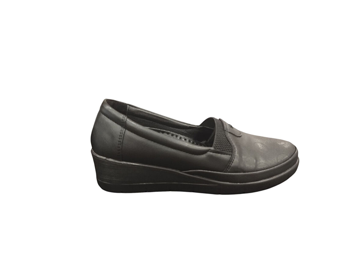 Merry Pace 844401Z Ortopedik İçi Deri 4 cm Dolgu Topuk Günlük Kadın Anne Ayyakkabı