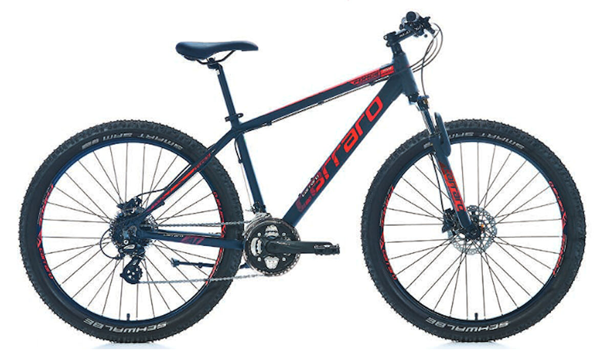 Carraro Force 750 27.5 Jant Hd Dağ Bisikleti (Mat Antrasit-Gri-Kırmızı)