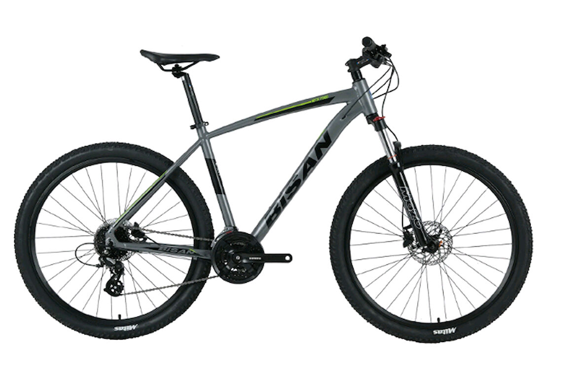 Bisan Mtx 7300 26 Jant Hd Dağ Bisikleti (Metalik Gri Yeşil)