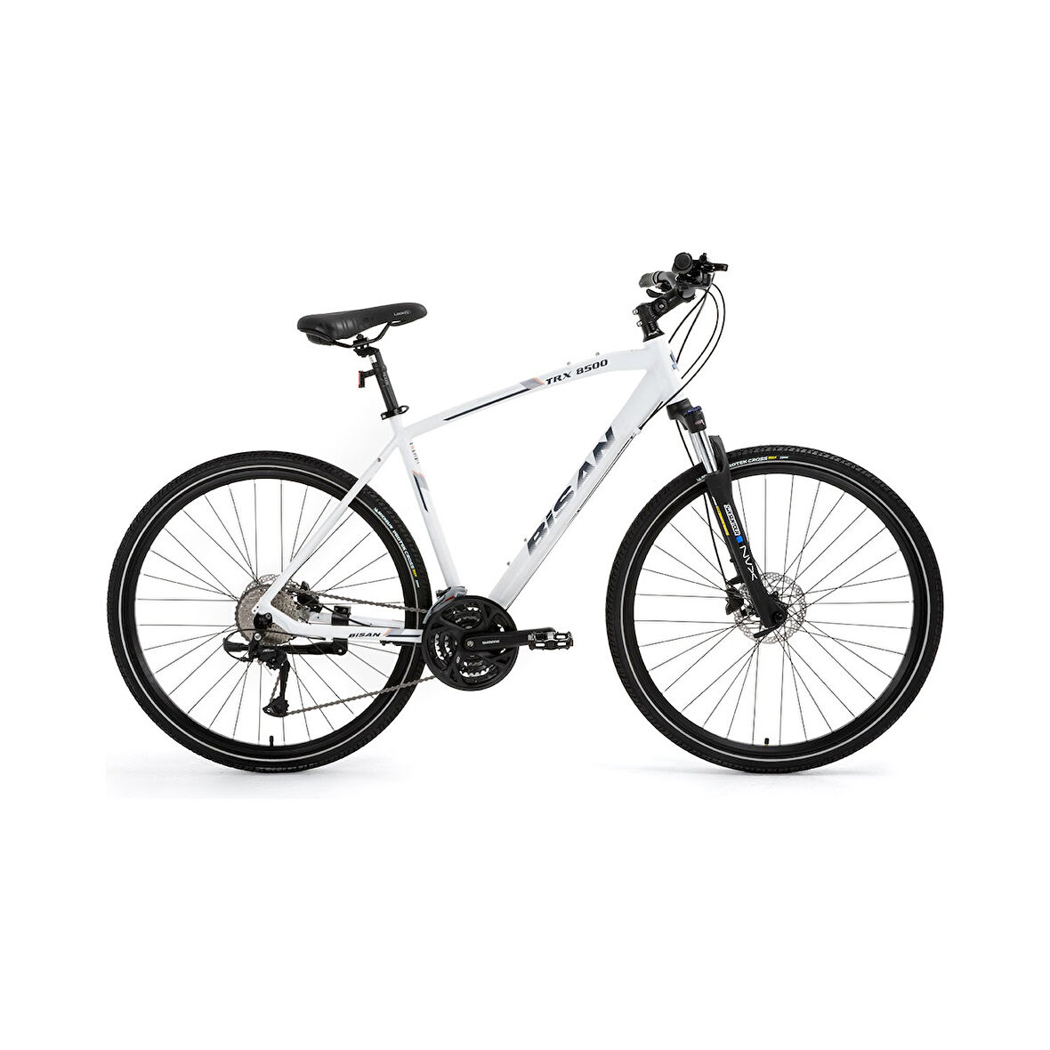 Bisan Trx 8500 28 Jant Hd Trekking Bisiklet (Mat Beyaz-Lacivert)