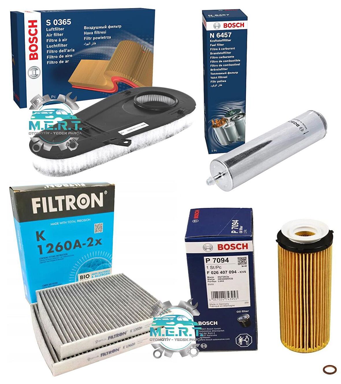 BMW F01 7.30D Dizel Filtre Bakım Seti 2009-2012