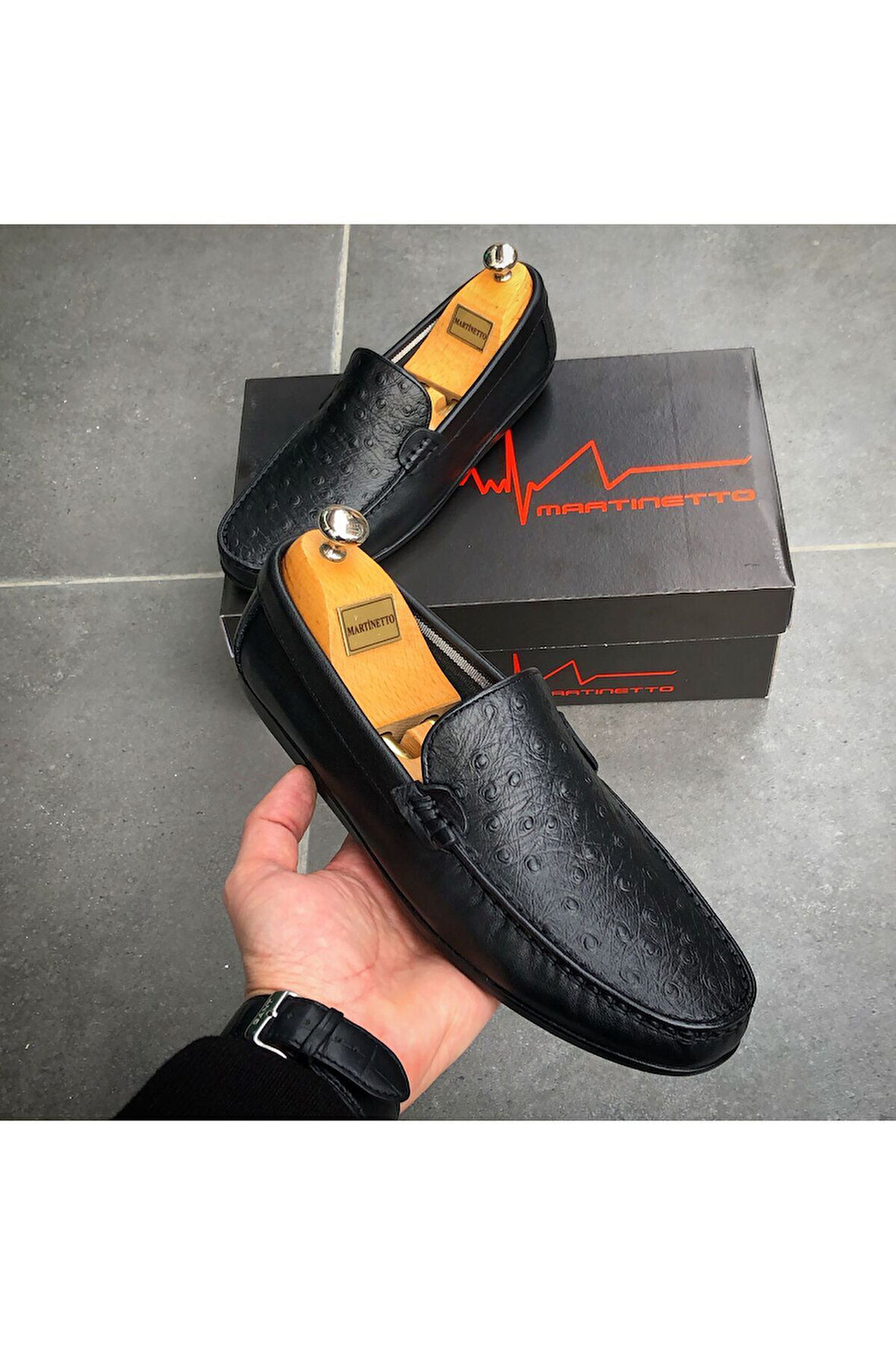 HAKİKİ DERİ SİYAH GÜNLÜK ERKEK AYAKKABI MRTCNT100